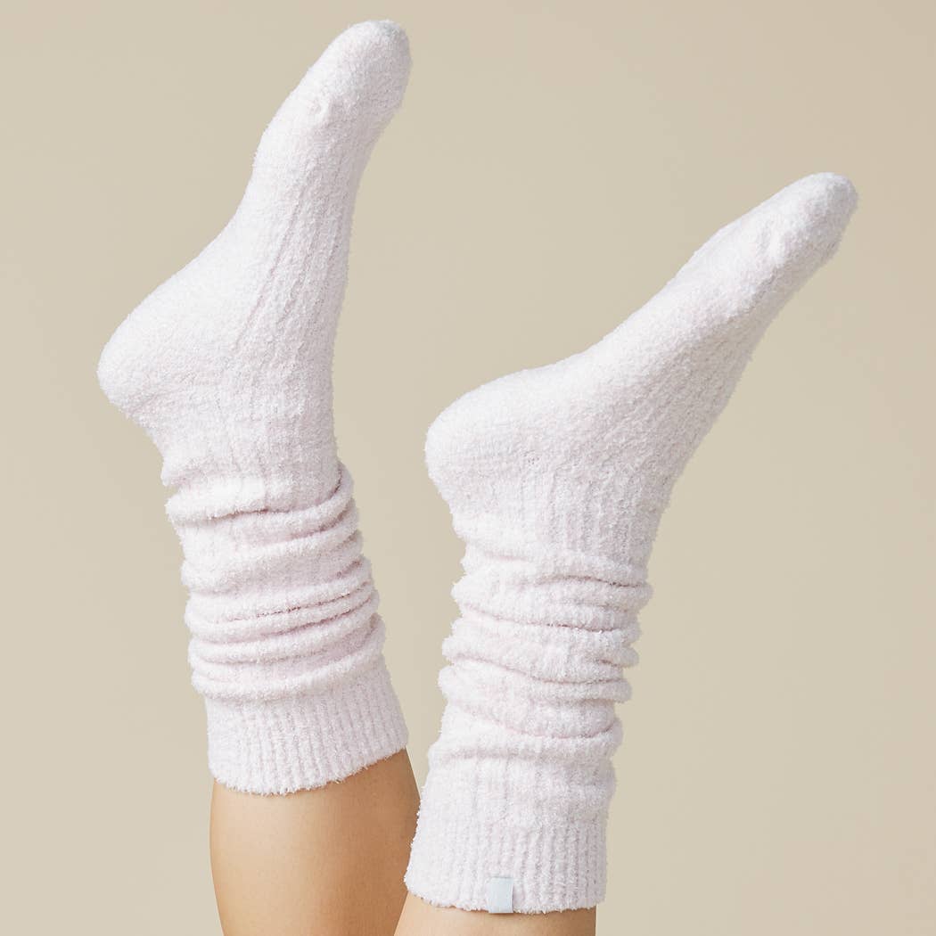 Women's Heather Black Slouchy Marshmallow Socks