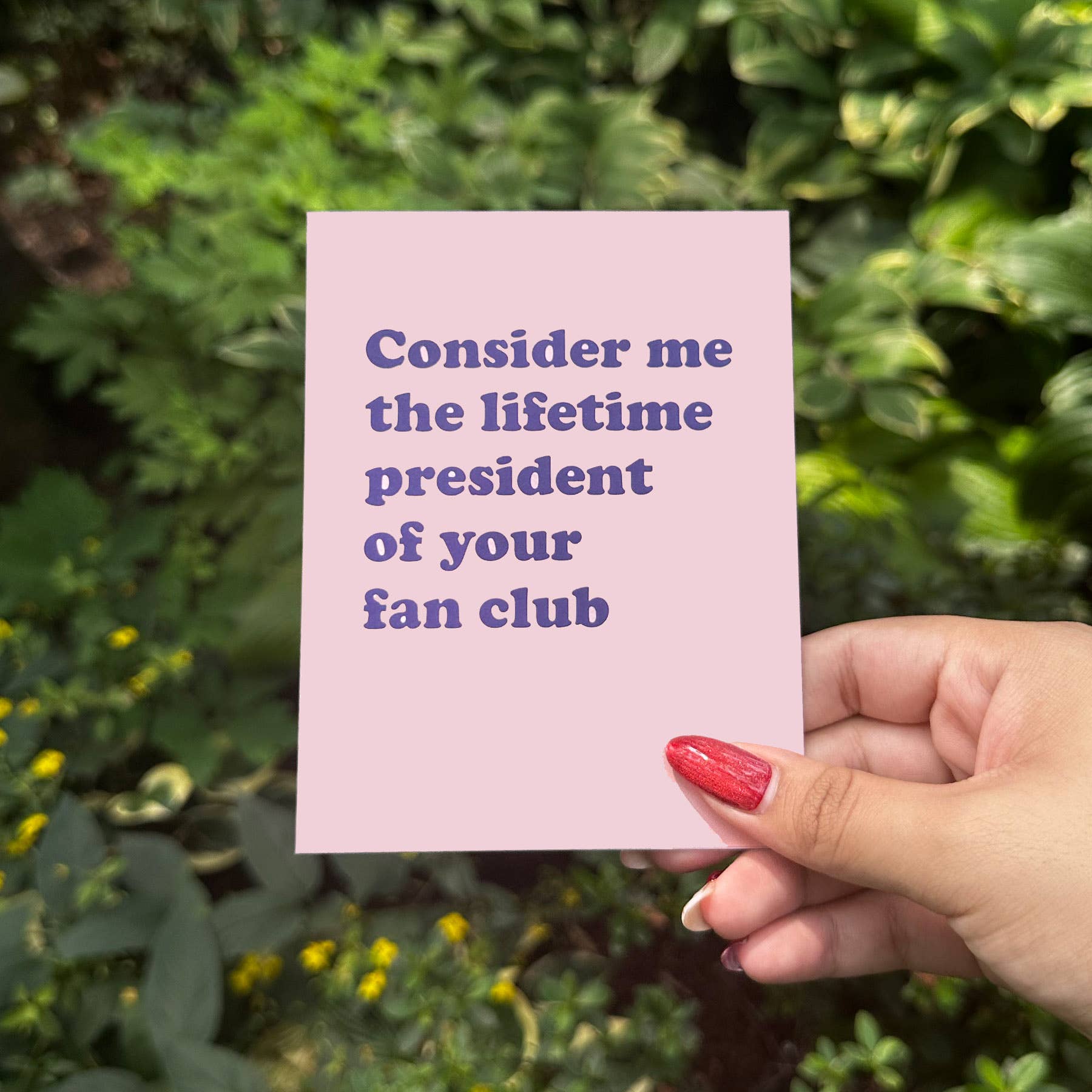 Lifetime Prez Card