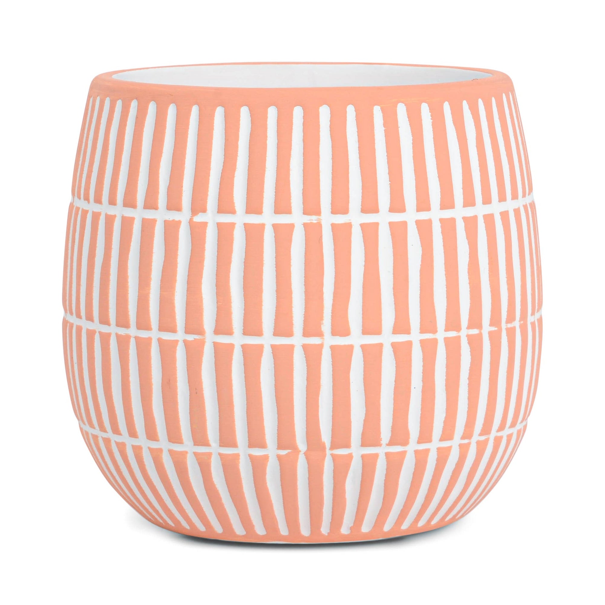 Peach Etched 12 Oz Peach Etched Ceramic Candle: Vibrant Rose & Rhubarb