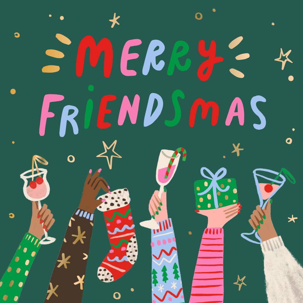 Merry Friendsmas Christmas Cocktail Napkins