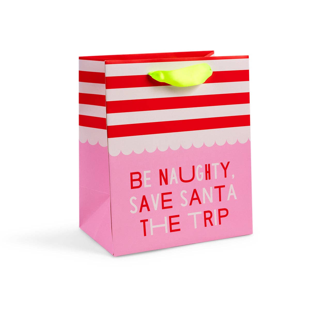 Large Be Naughty Holiday Gift Bag