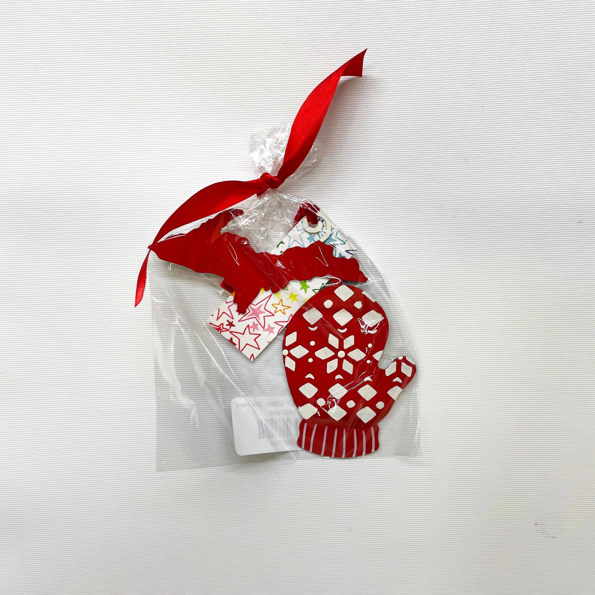 Red & White Michigan Ornament