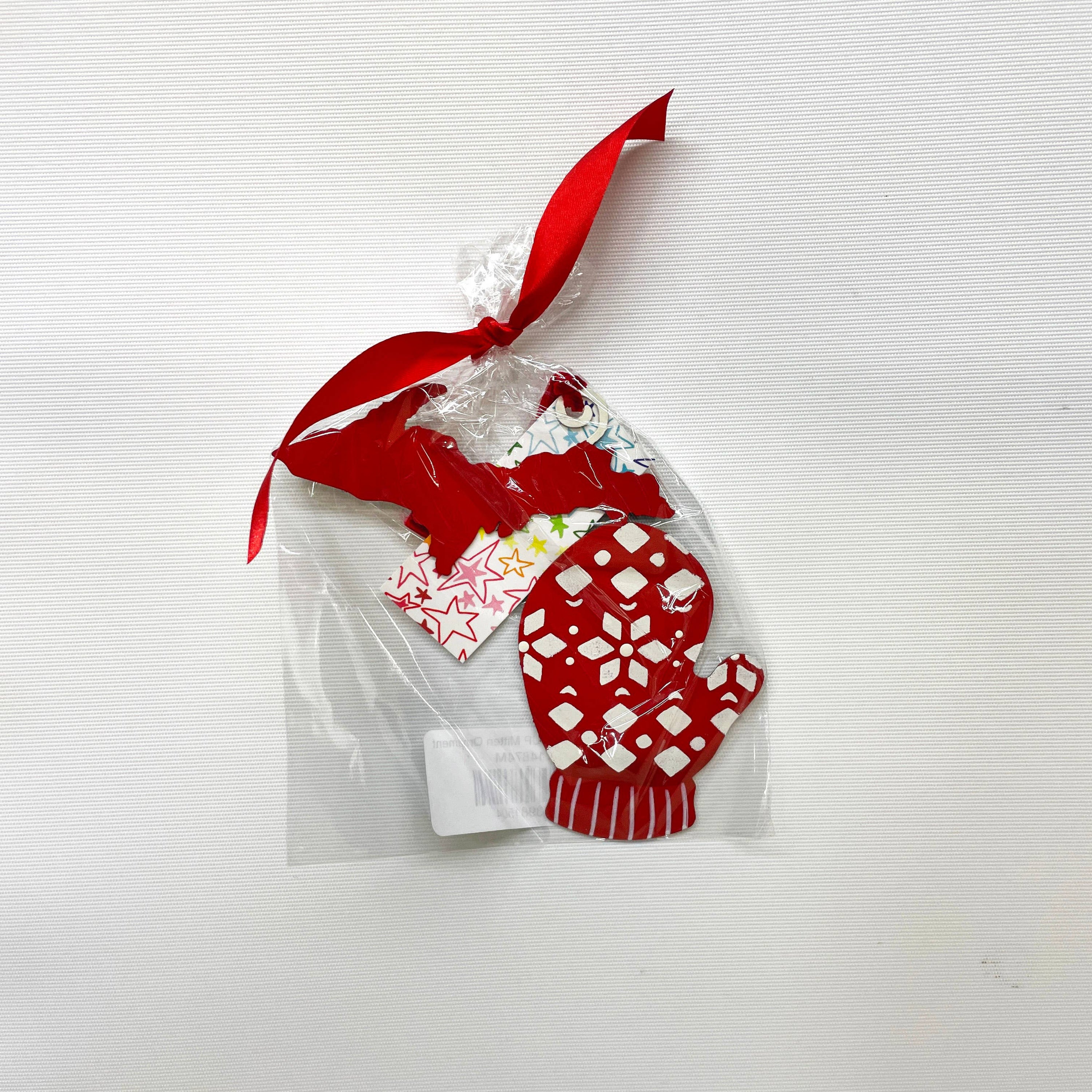 Red & White Michigan Ornament