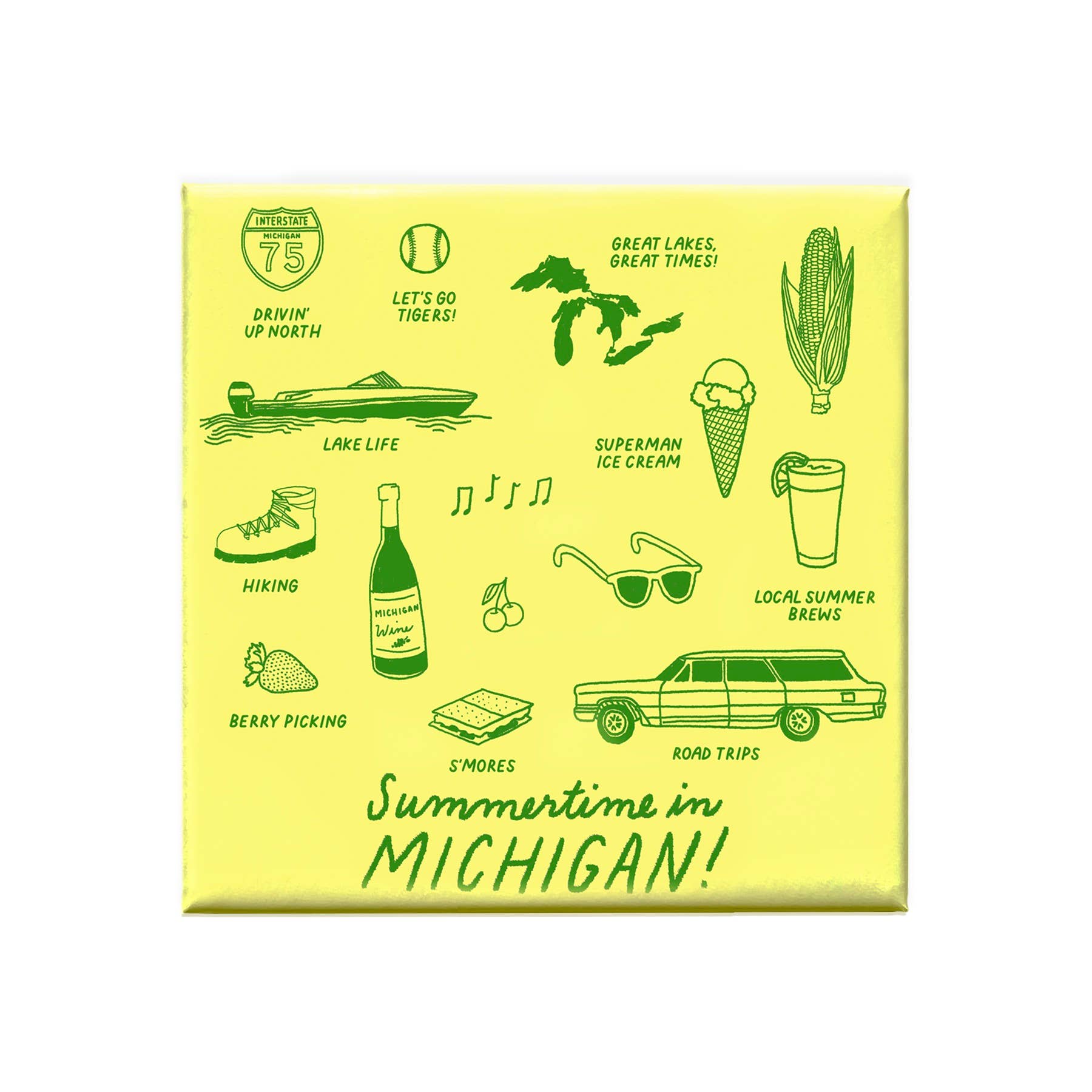 Summertime in Michigan Magnet