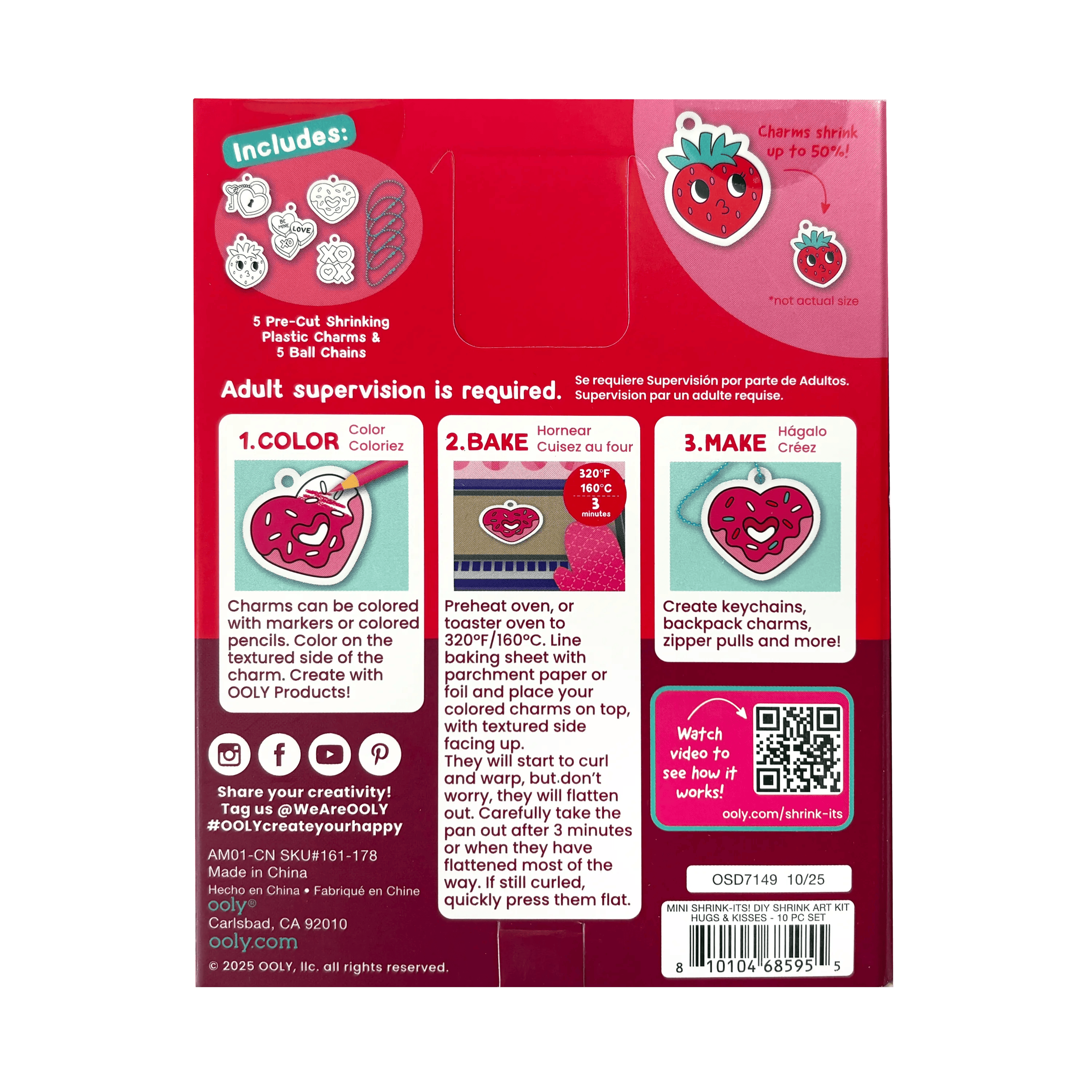 Mini Shrink-Its!: D.I.Y. Shrink Art Kit - Hugs & Kisses