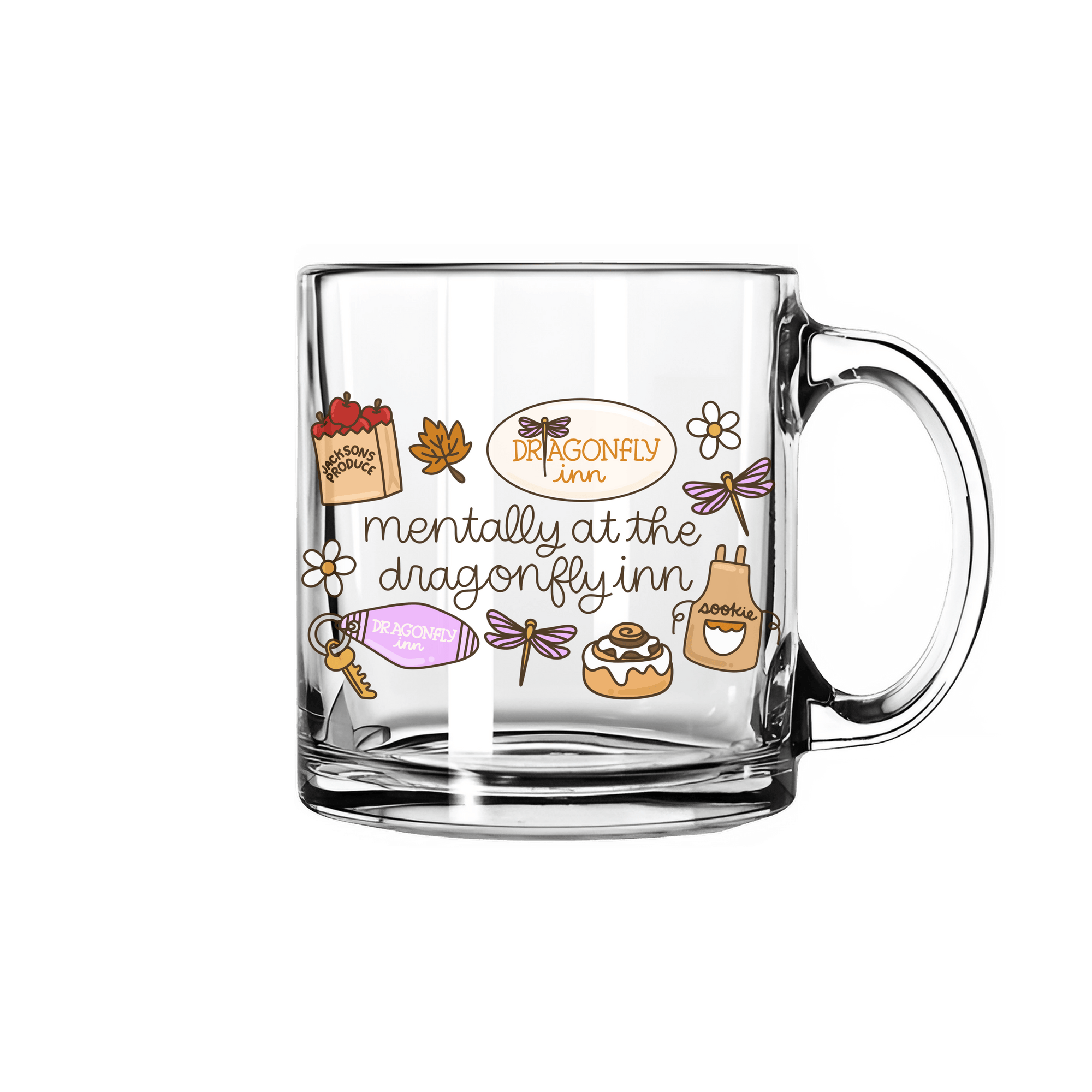 Preorder: GG Inspired Mentally At The Dragonfly Inn Glass Mug