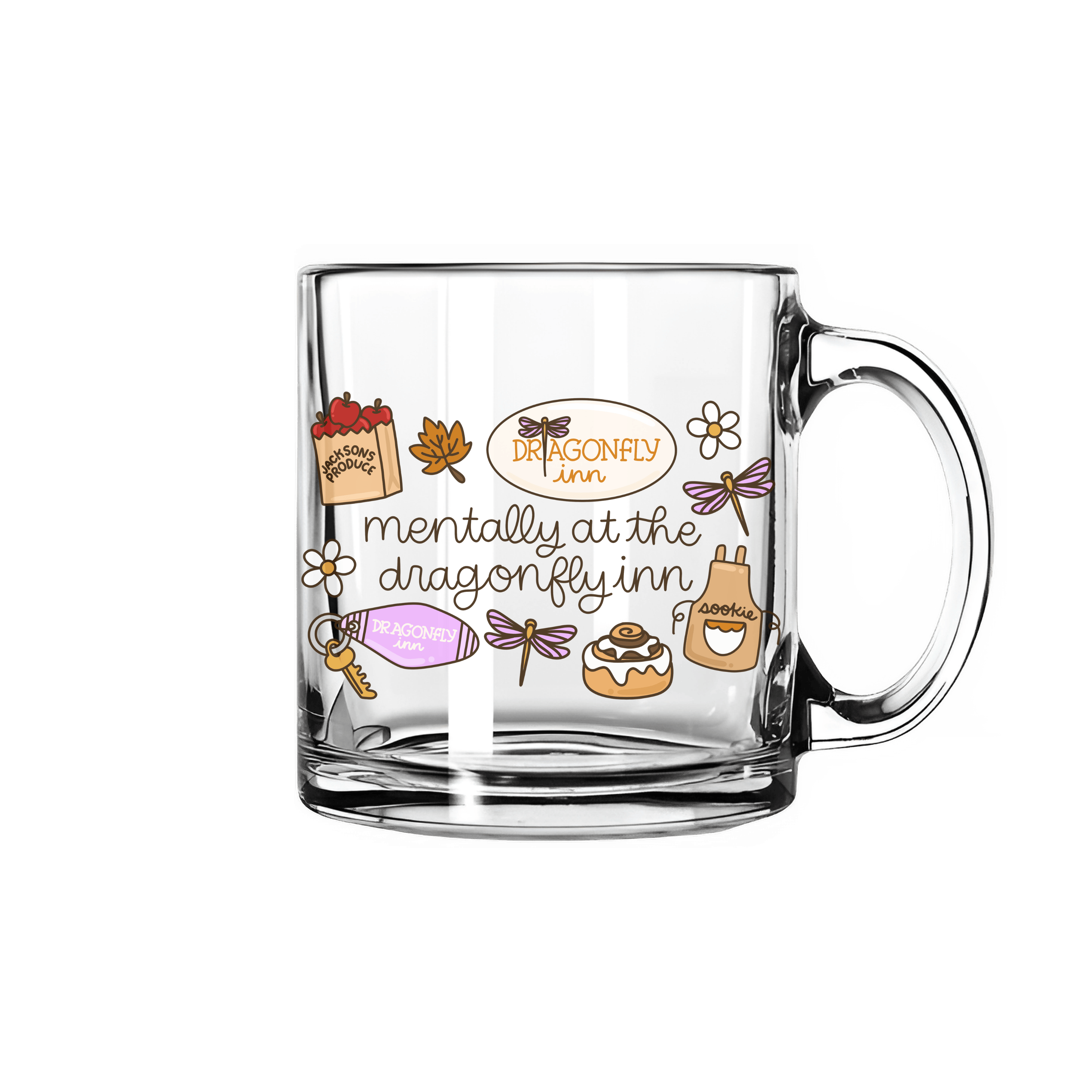 Preorder: GG Inspired Mentally At The Dragonfly Inn Glass Mug