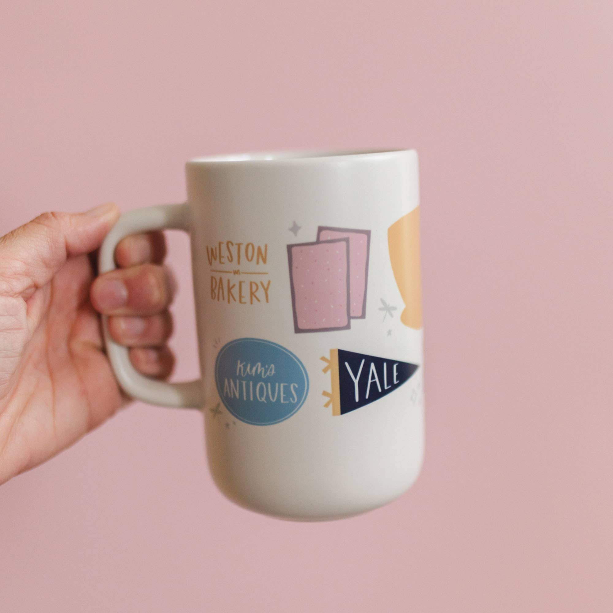 Stars Hollow Tall Ceramic Coffee Mug