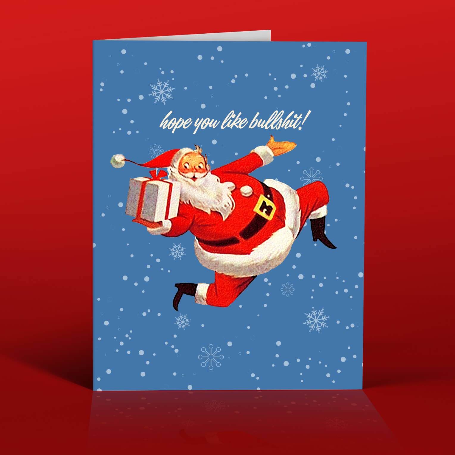 Bullshit Santa Holiday Card