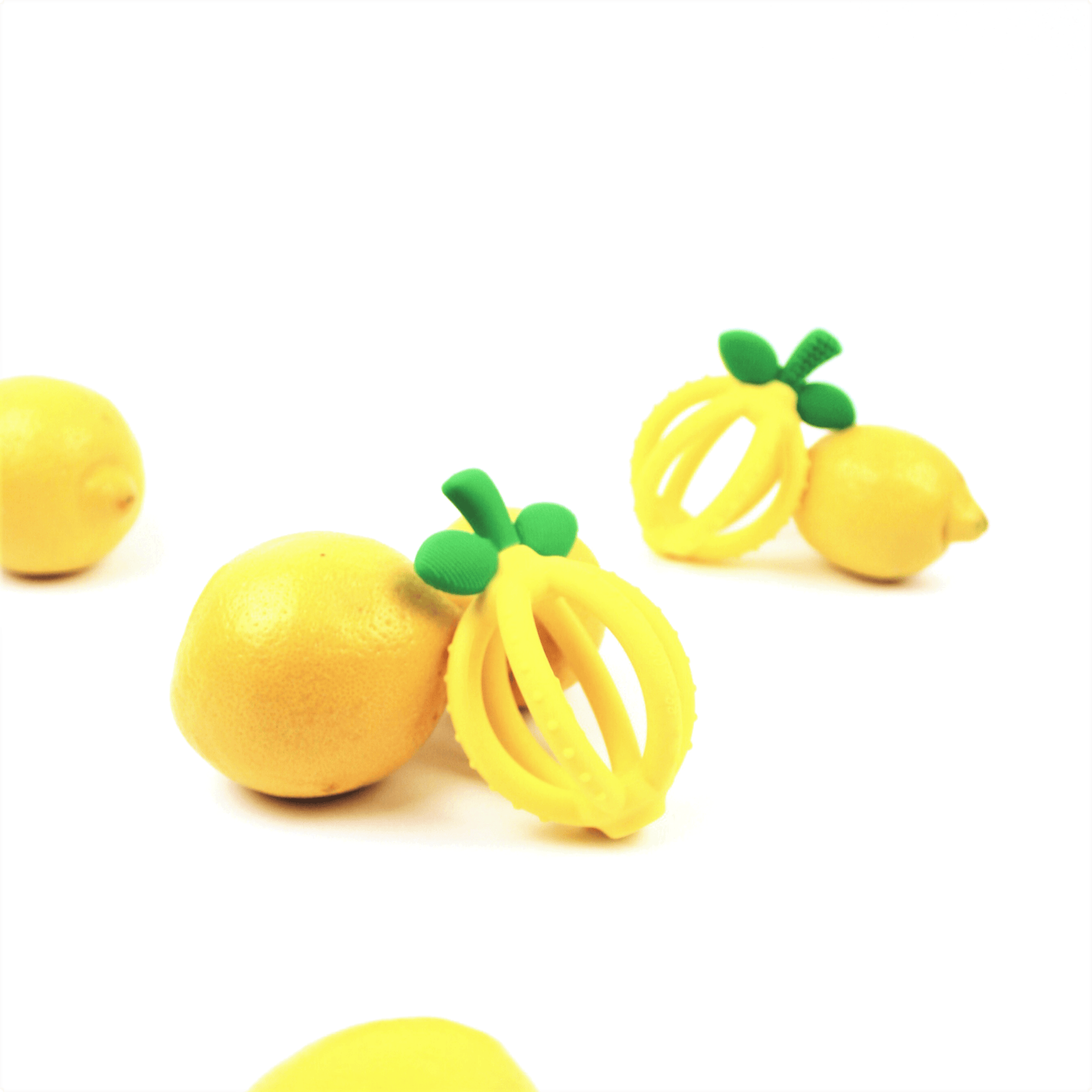 Bitzy Biter™ Teething Ball Baby Teether - Lemon