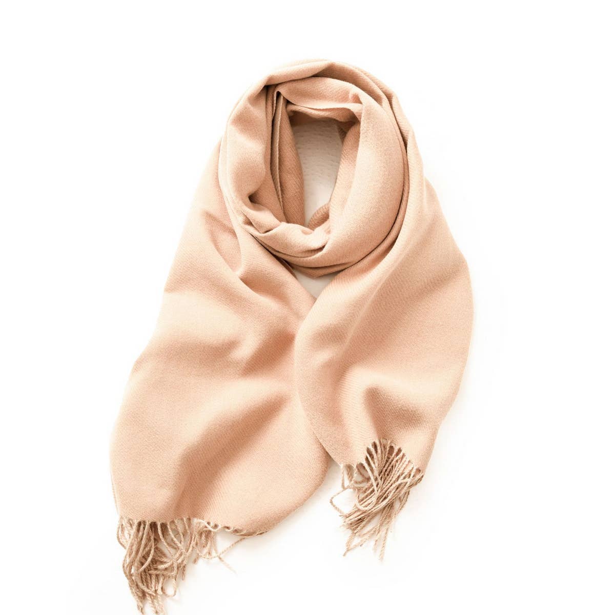 Navy Soft Faux Cashmere with Tassels