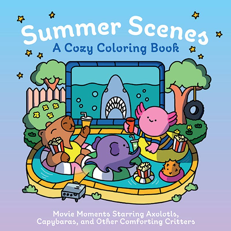 Summer Scenes: A Cozy Coloring Book (NEW!)