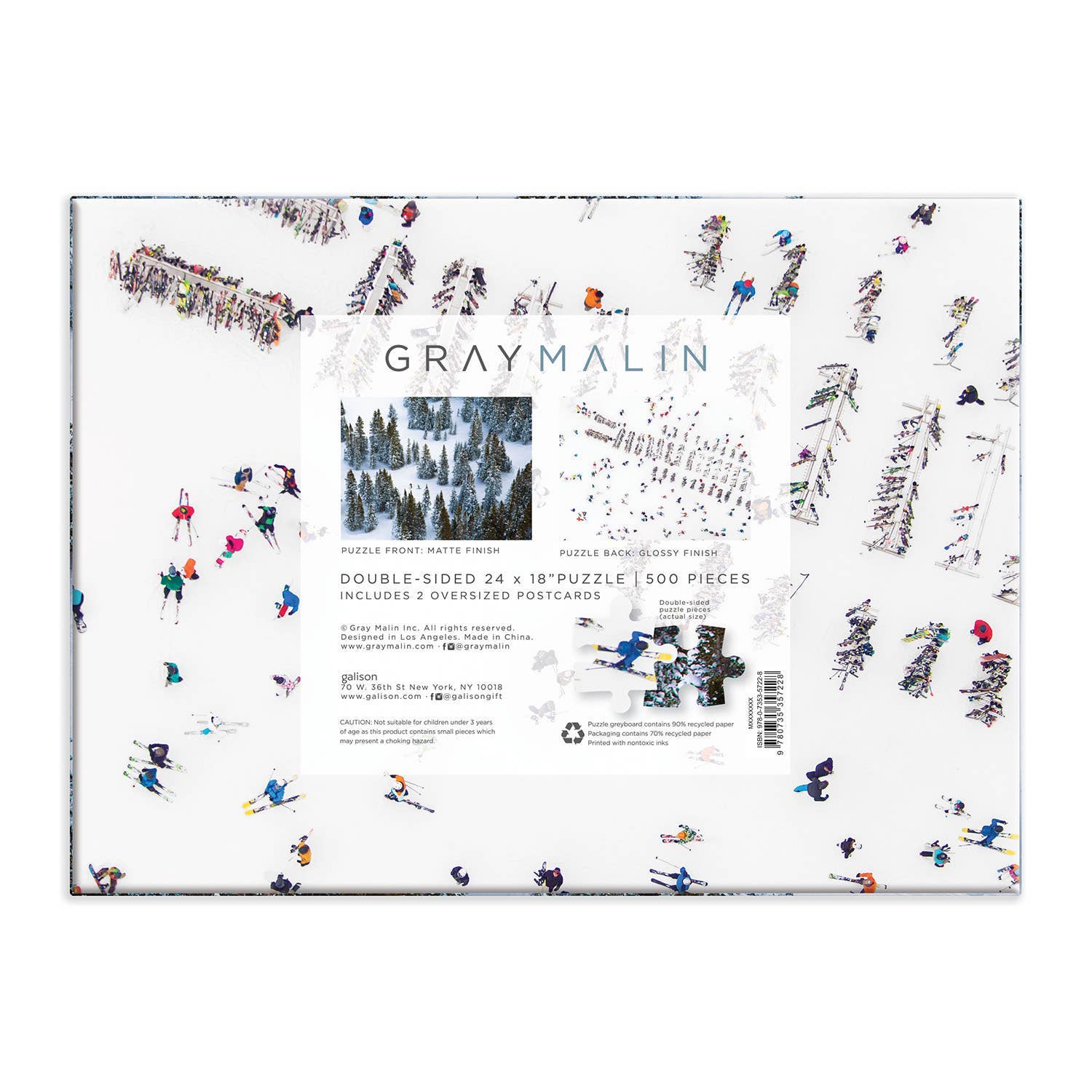 Gray Malin The Snow Double-Sided 500 Piece Puzzle