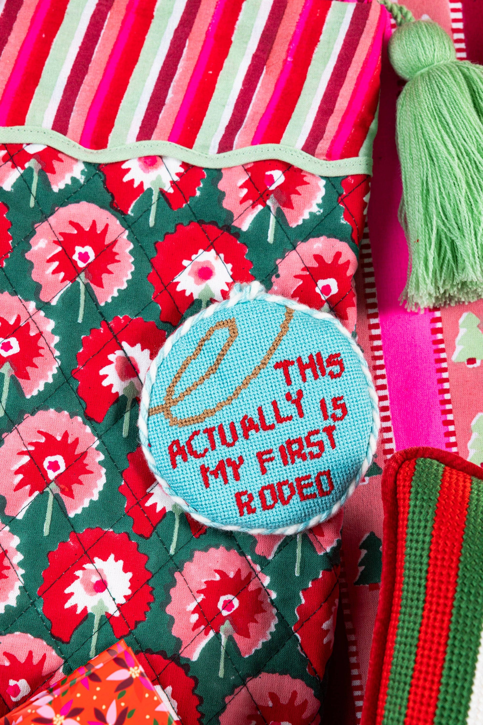 First Rodeo Needlepoint Ornament