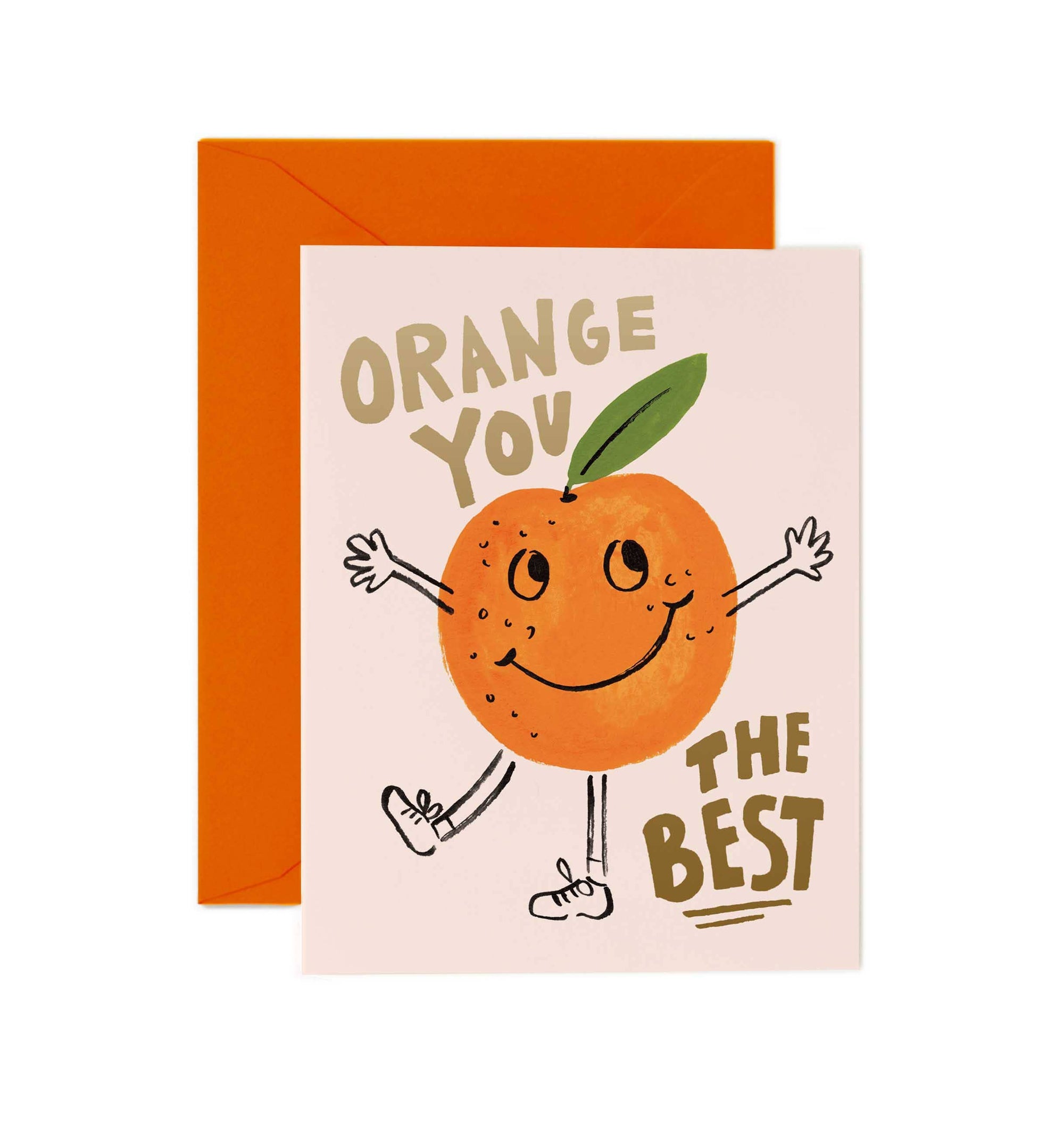 Orange You The Best Valentine's Day Card