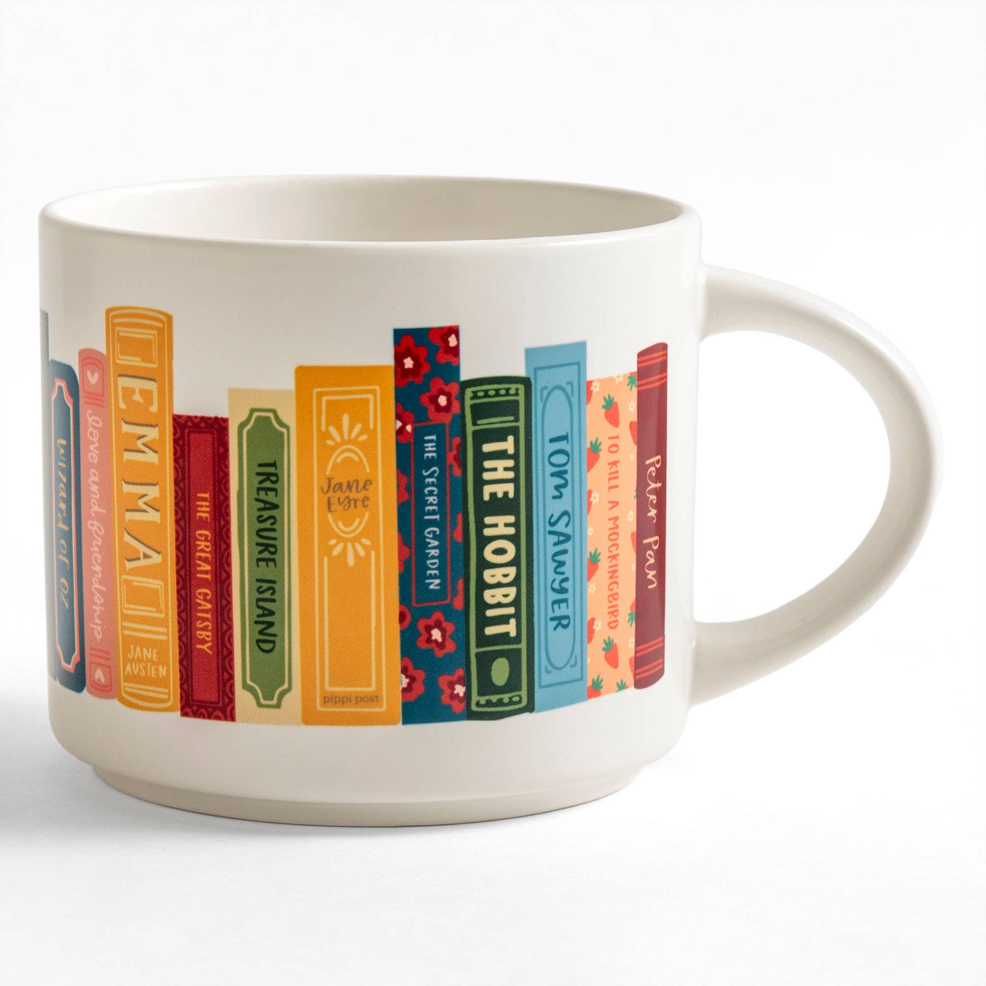 Book Stack Ceramic Mug