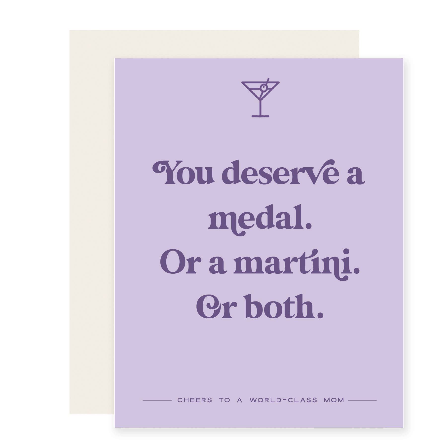 Medal or Martini | Mother's Day Card
