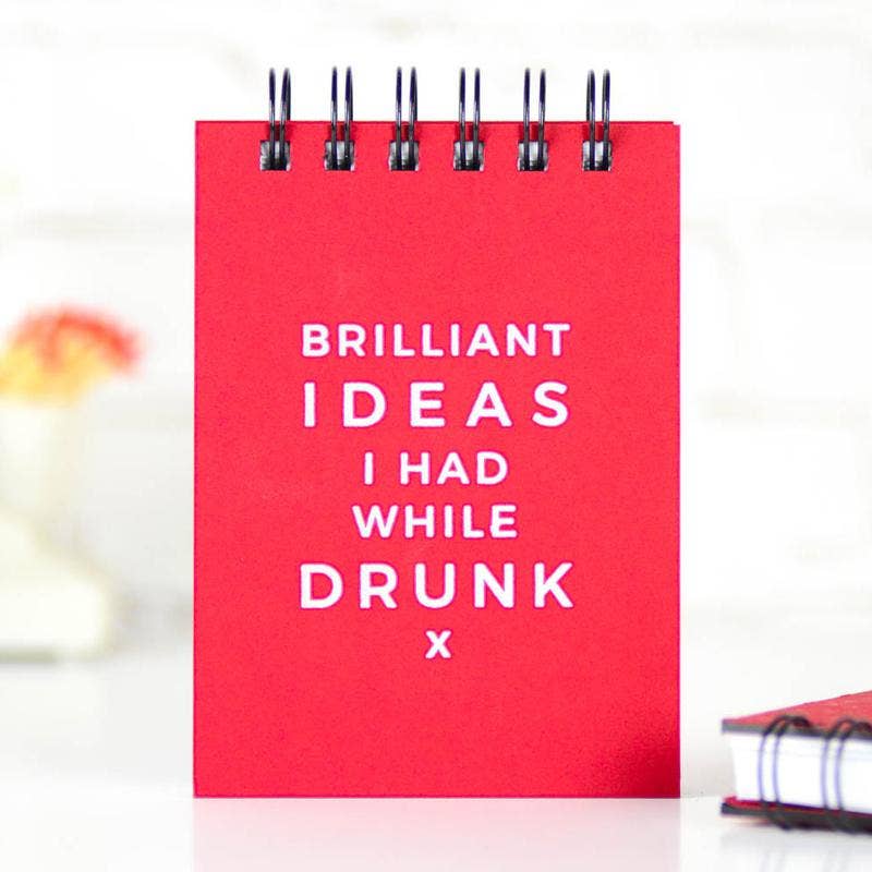 Brilliant ideas I had while drunk... Letter Pressed Journal.  Case pack of 6