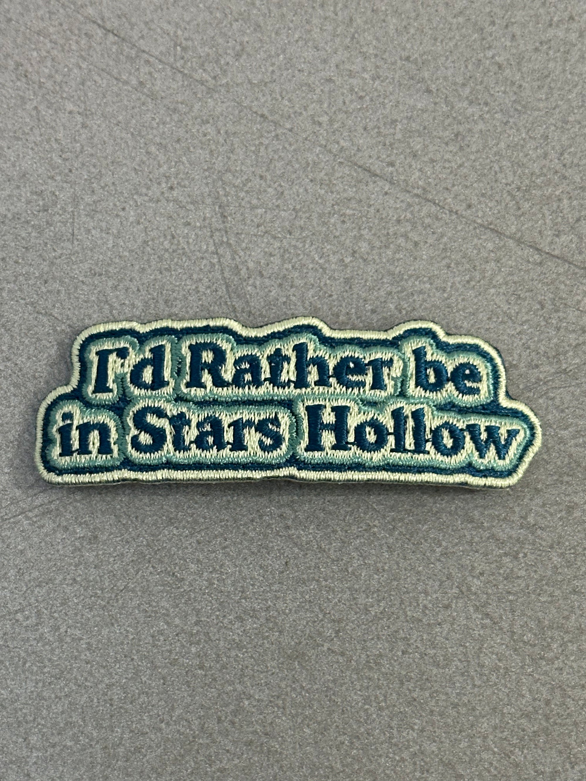 GG Inspired I'd Rather Be in Stars Hollow Embroidered Patch