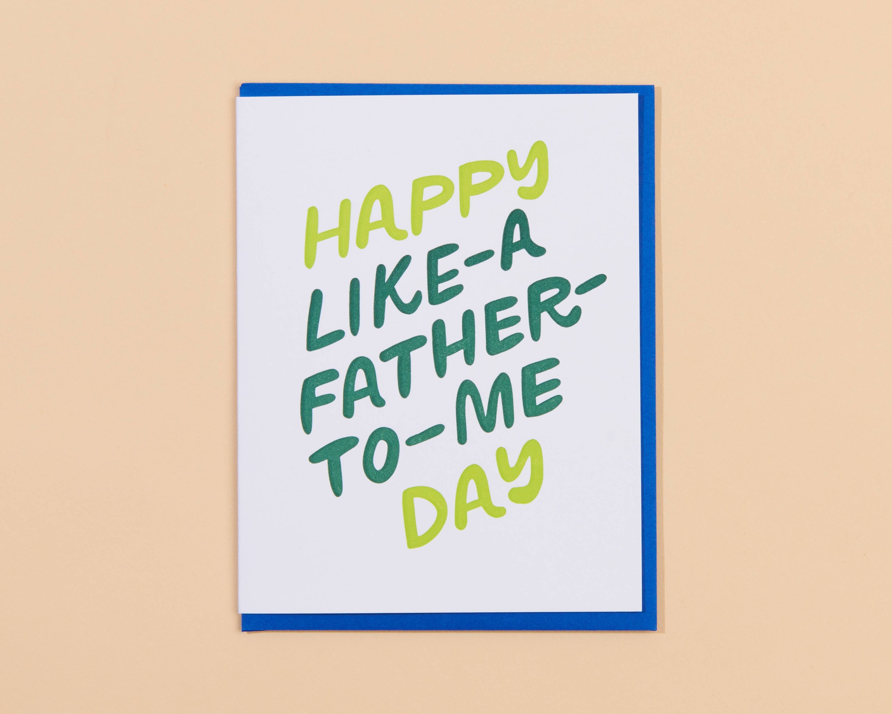 Like a Father Father's Day Letterpress Greeting Card