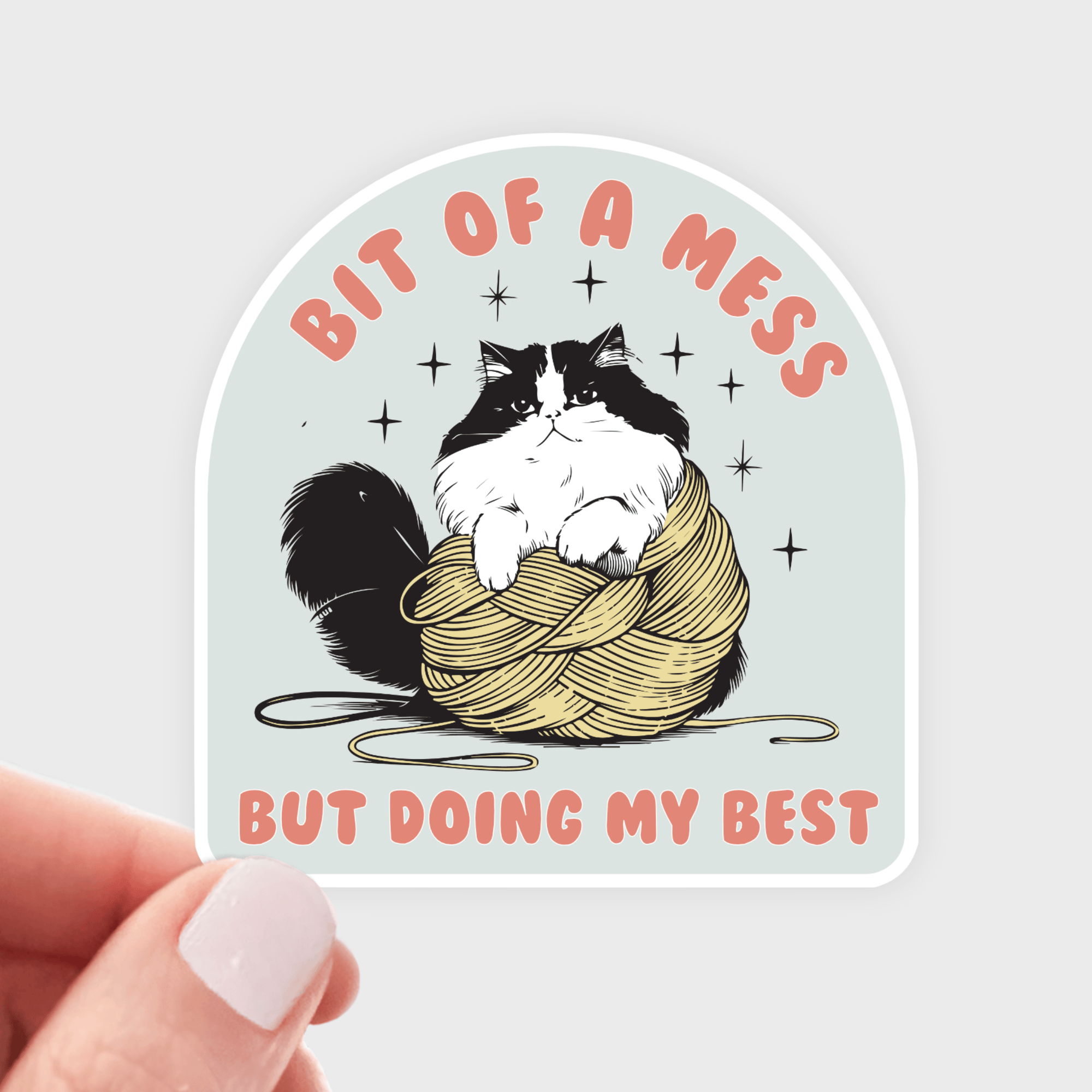 Bit of a Mess But Doing My Best Sticker