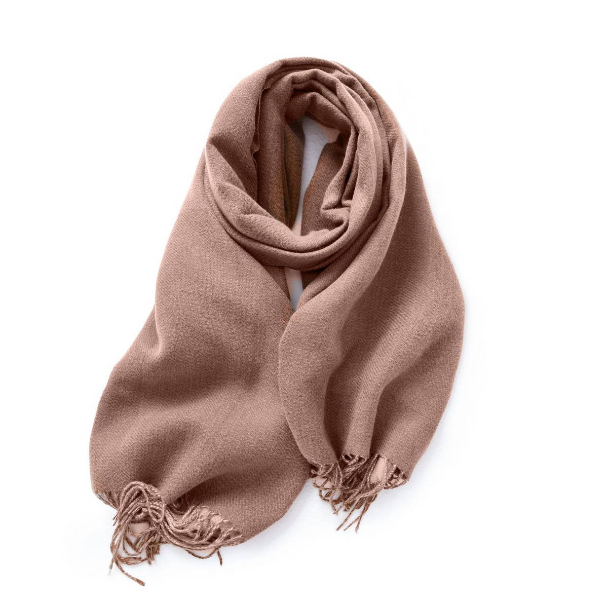 Mustard Soft Faux Cashmere with Tassels