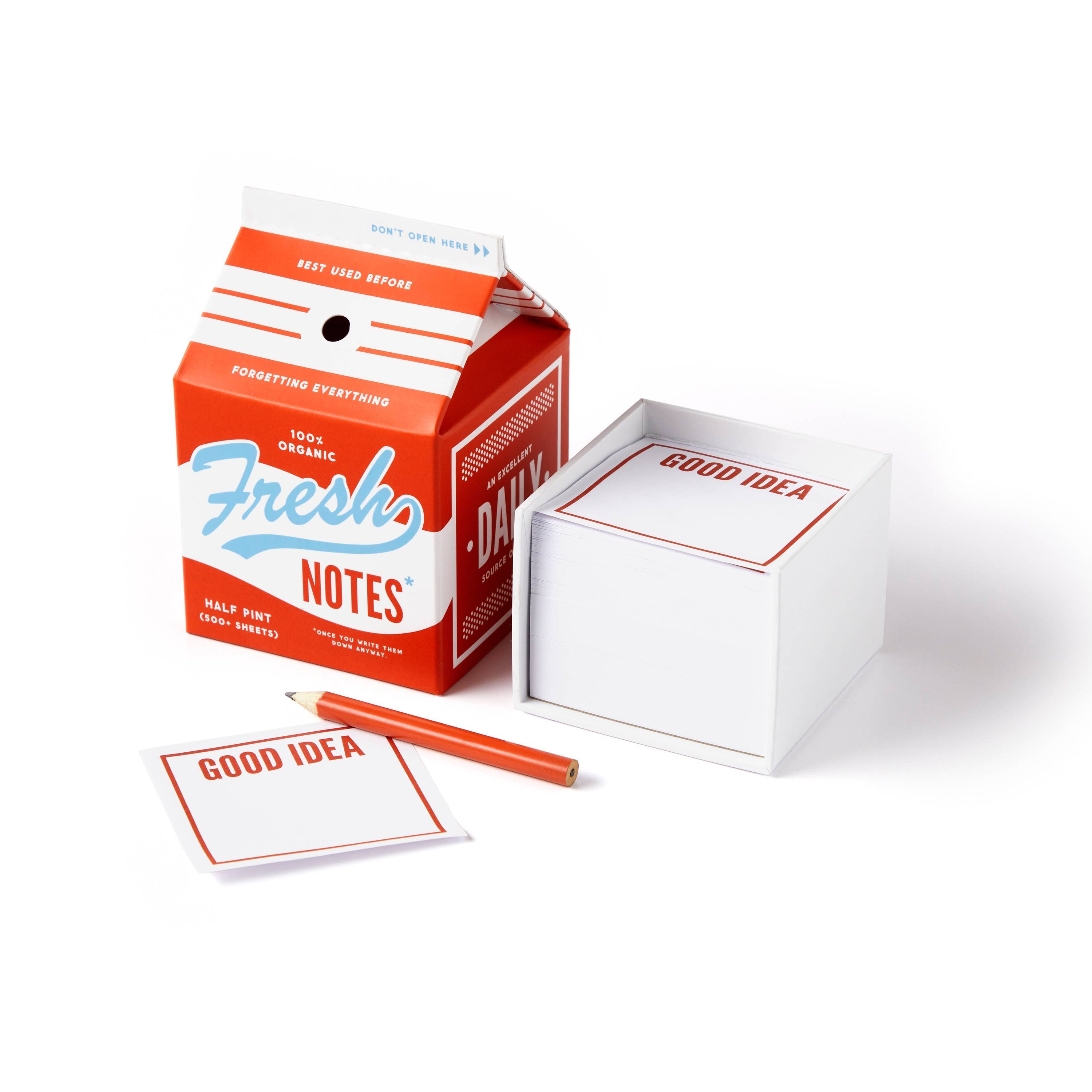 Fresh Ideas Milk Carton Note Set