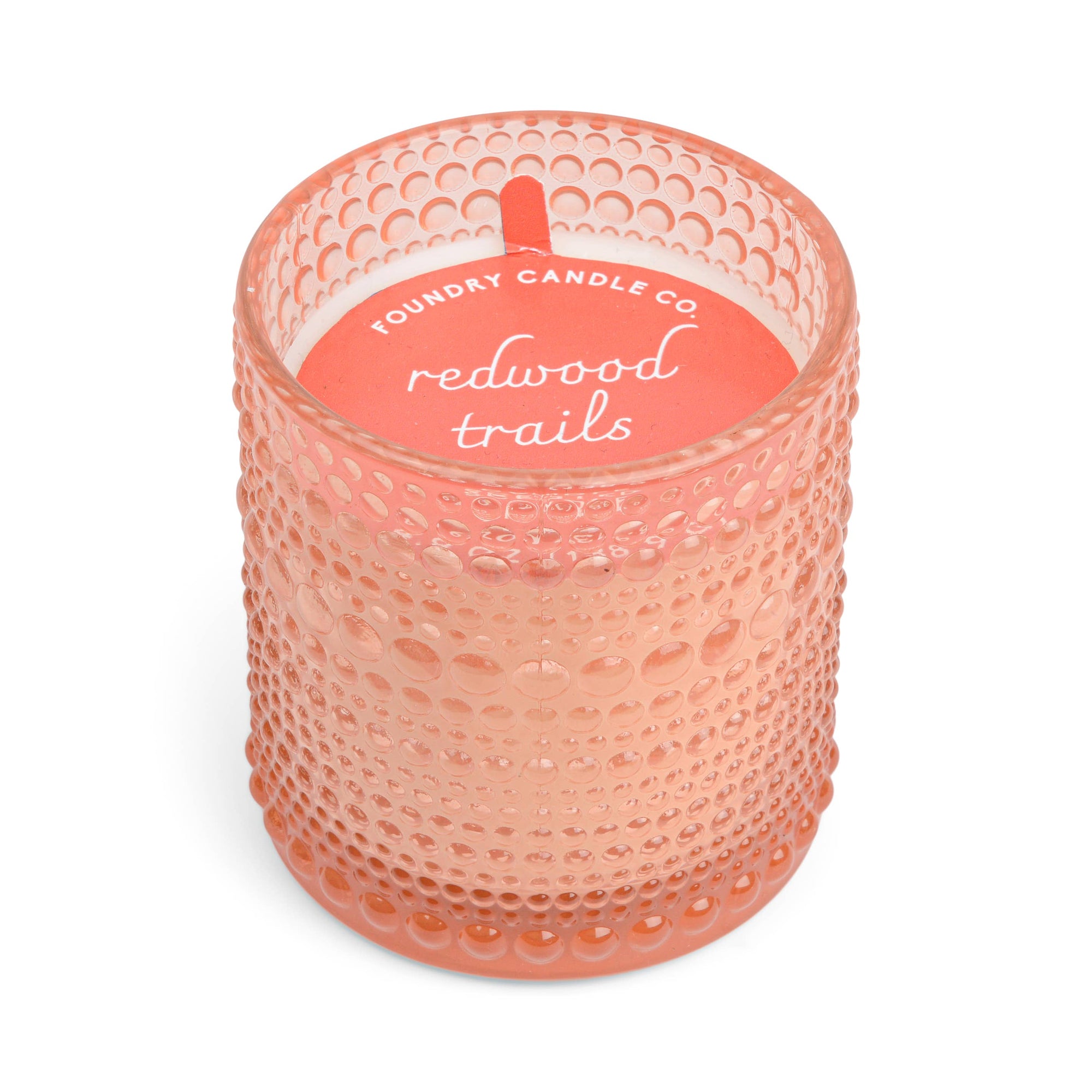 Coral Knobbed Textured Glass With Dust Cover