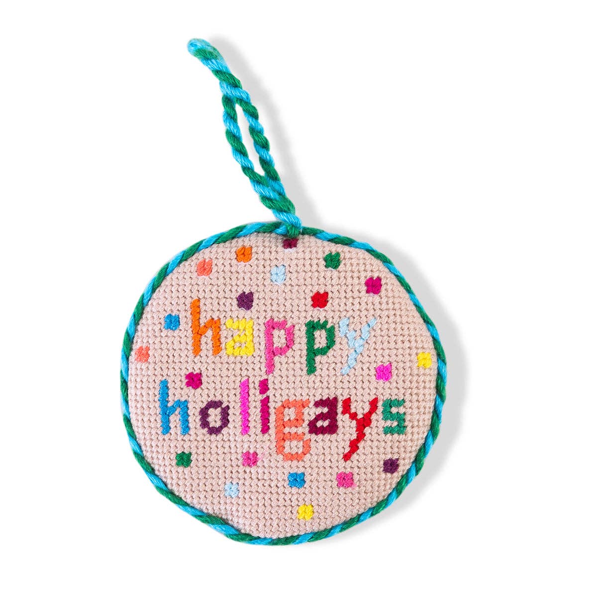 Holigays Needlepoint Ornament