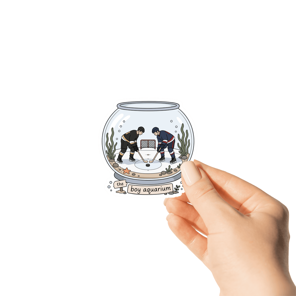 Boy Aquarium Sticker | Hockey Romance Inspired