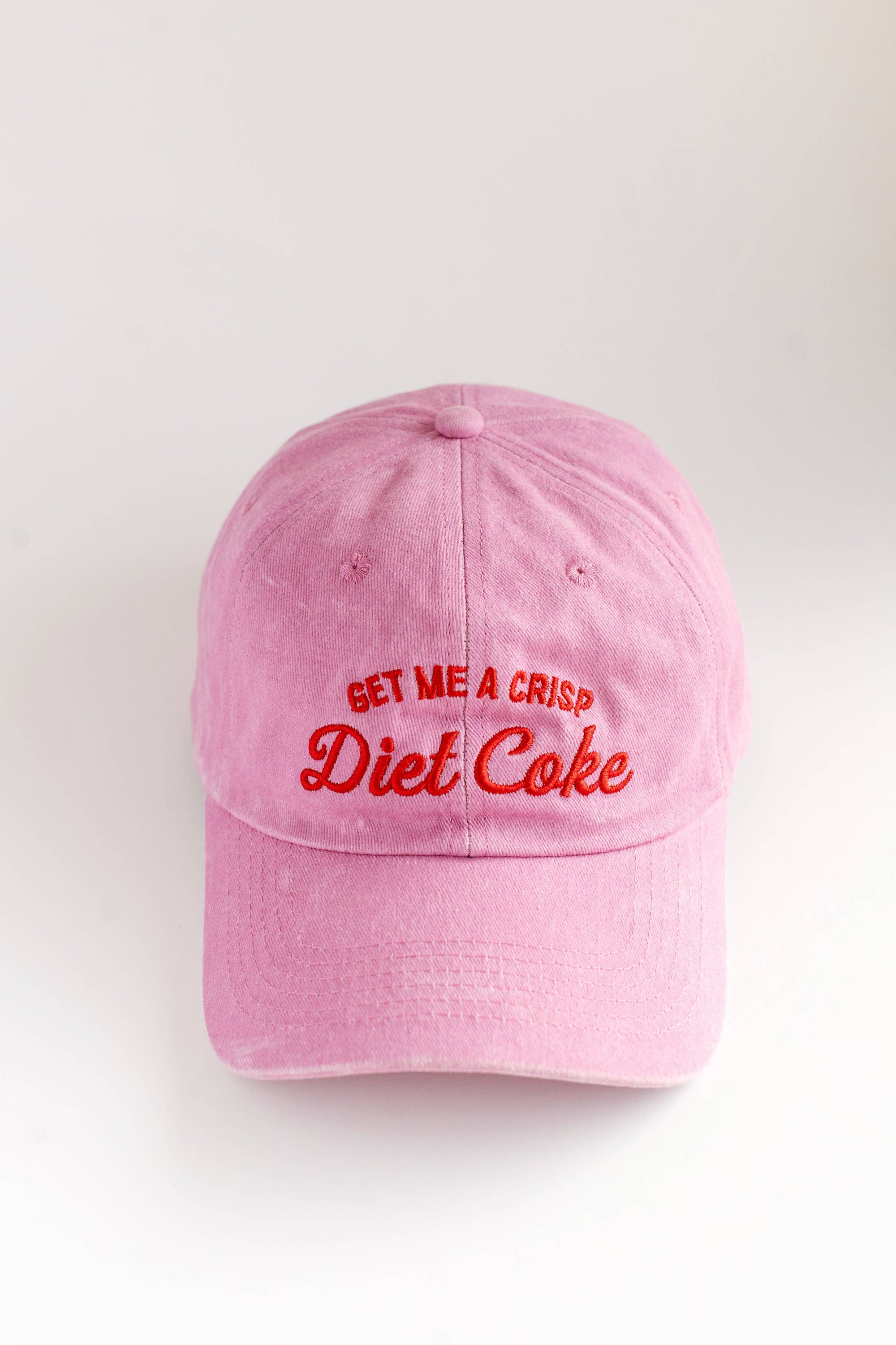 Get Me A Crisp Diet Coke Pink Dad Cap Quirky Baseball Hat