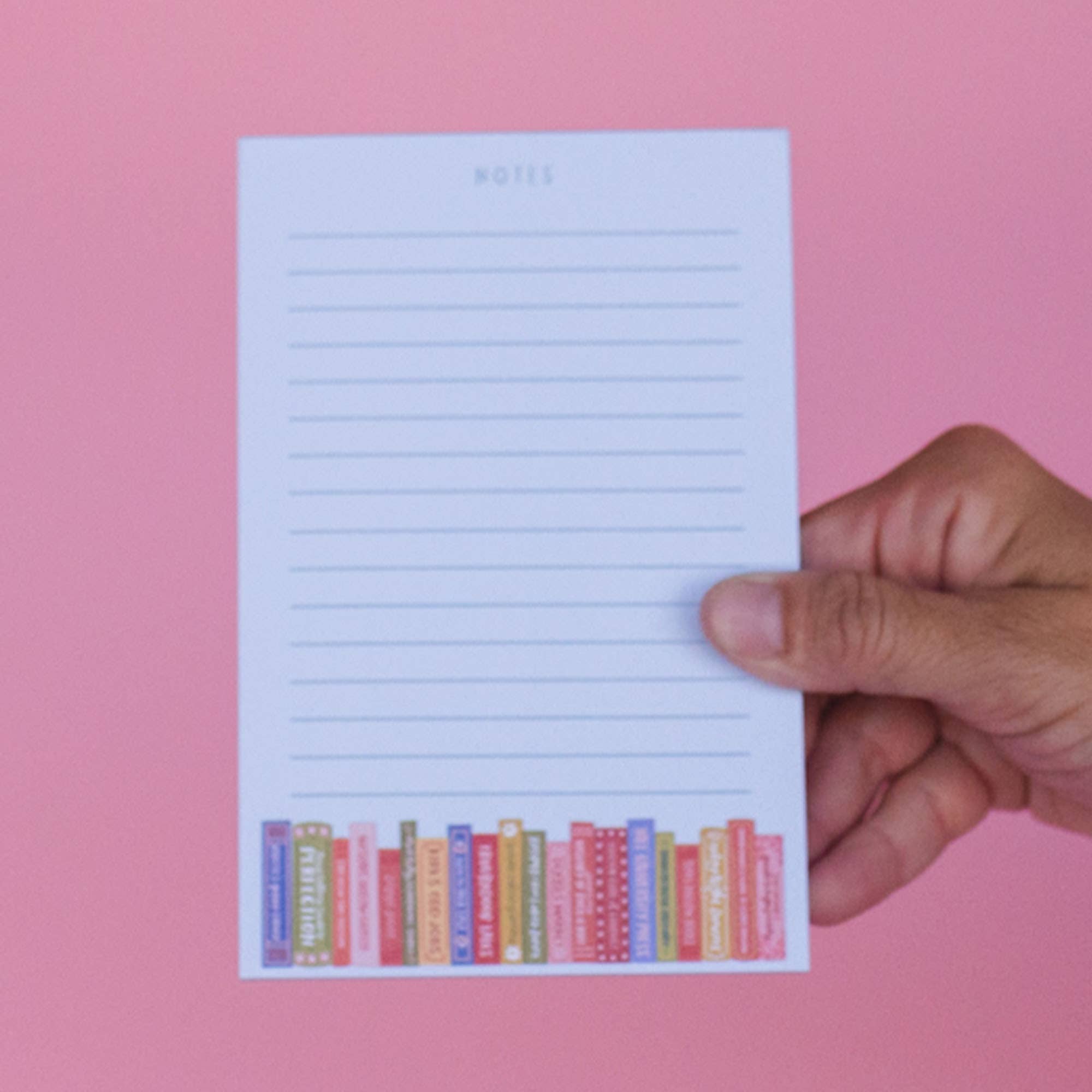 Stars Hollow Bookshelf 4x6 Notepad
