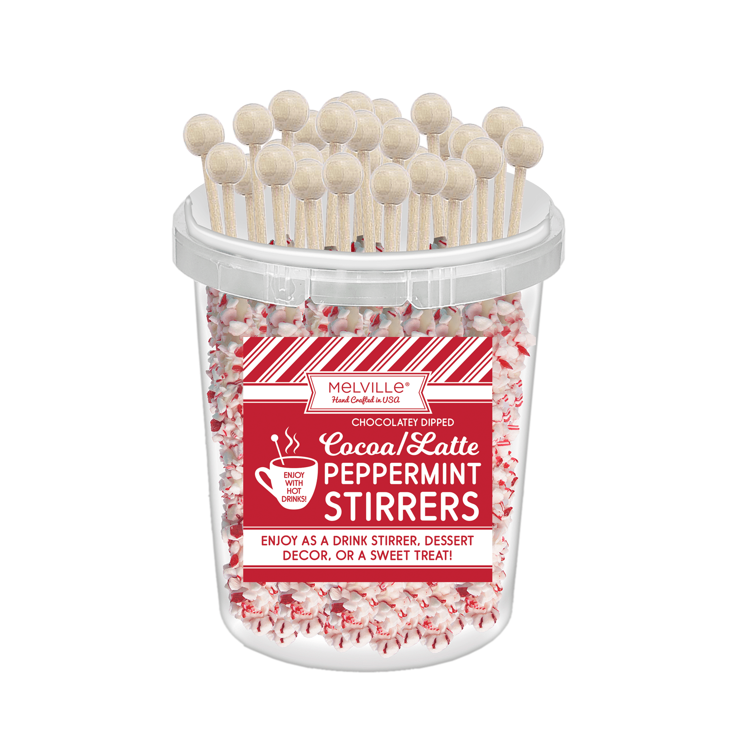 Peppermint Stirrers - White Chocolate