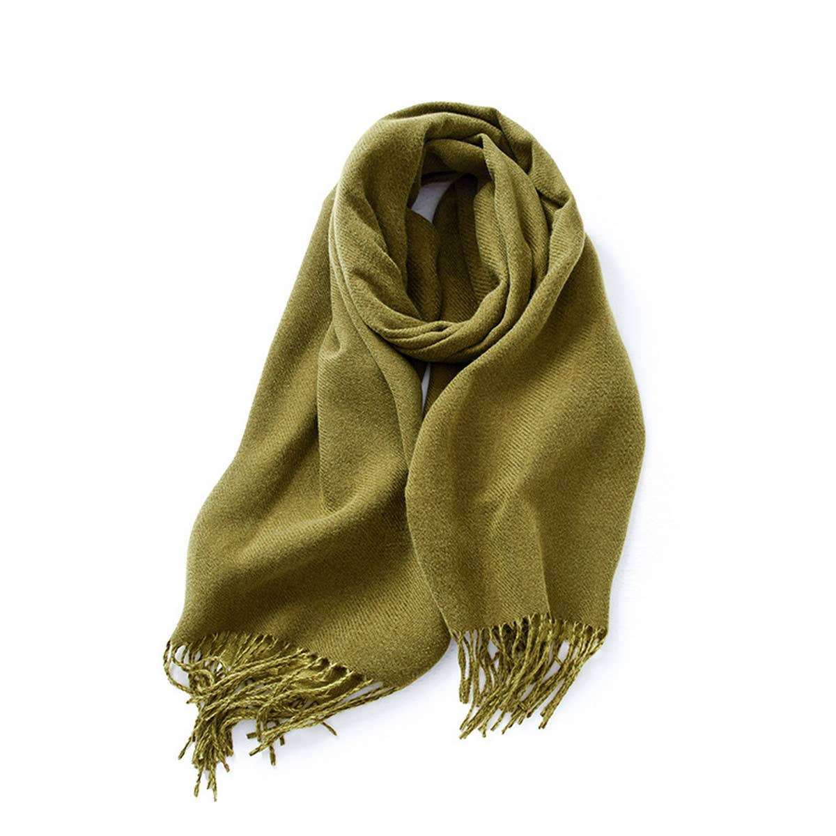 Mint Soft Faux Cashmere with Tassels