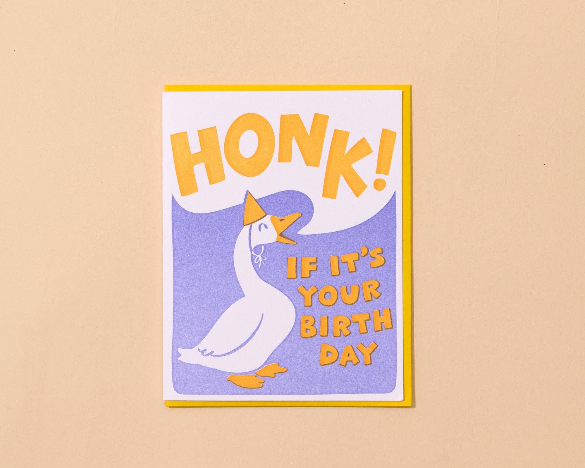 Funny Letterpress Birthday Greeting Card