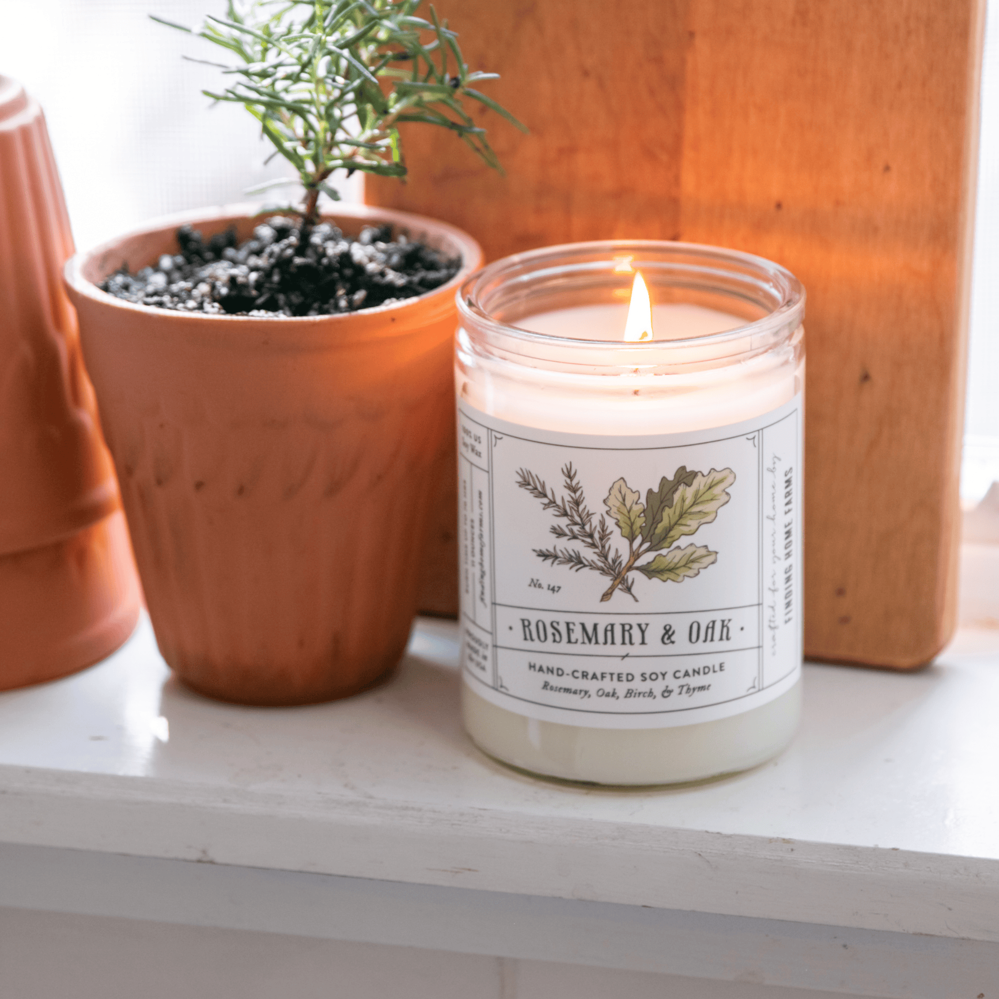 Rosemary Oak Soy Candle