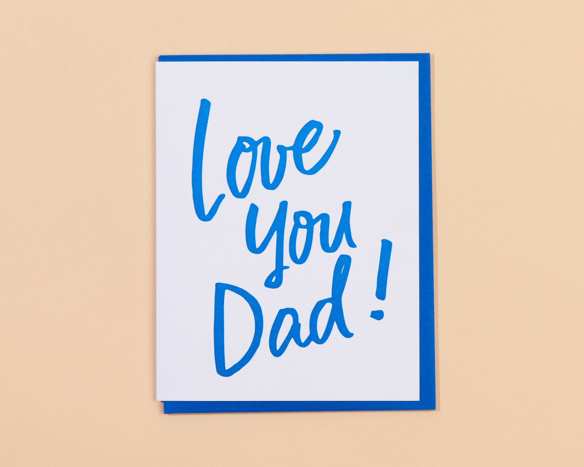 Love You Dad Birthday Letterpress Greeting Card