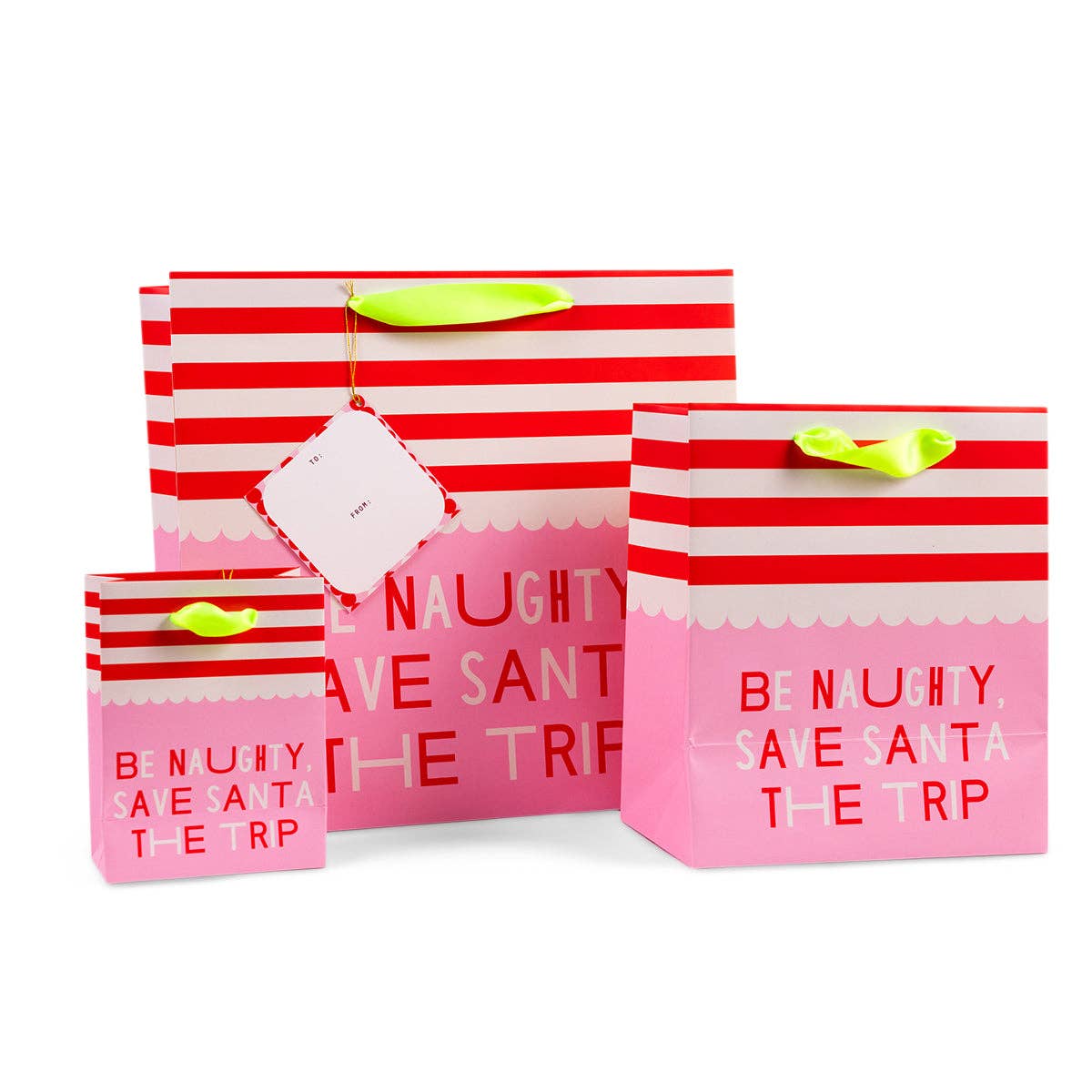 Medium Be Naughty Holiday Gift Bag