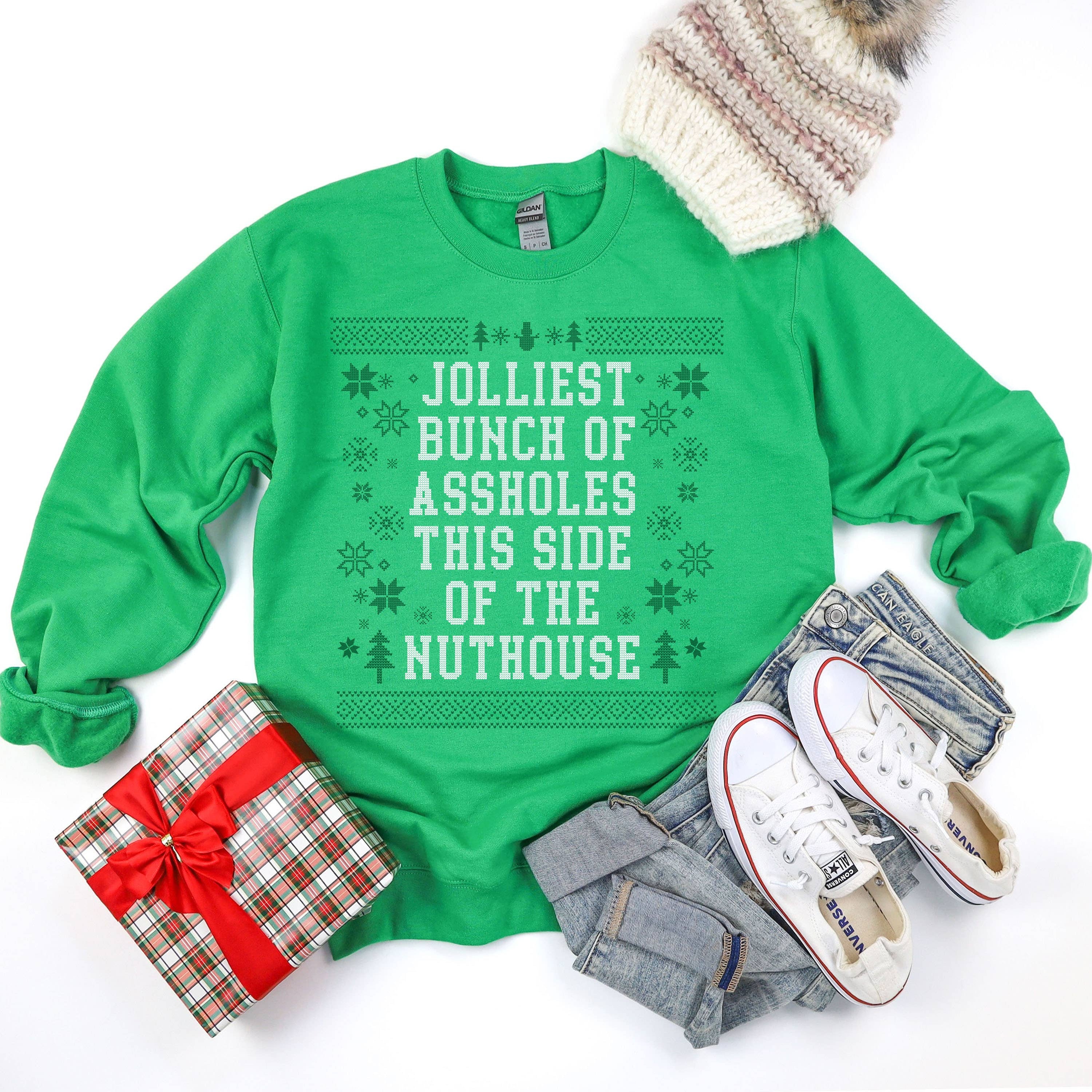 Jolliest Bunch of Assholes Holiday Crewneck