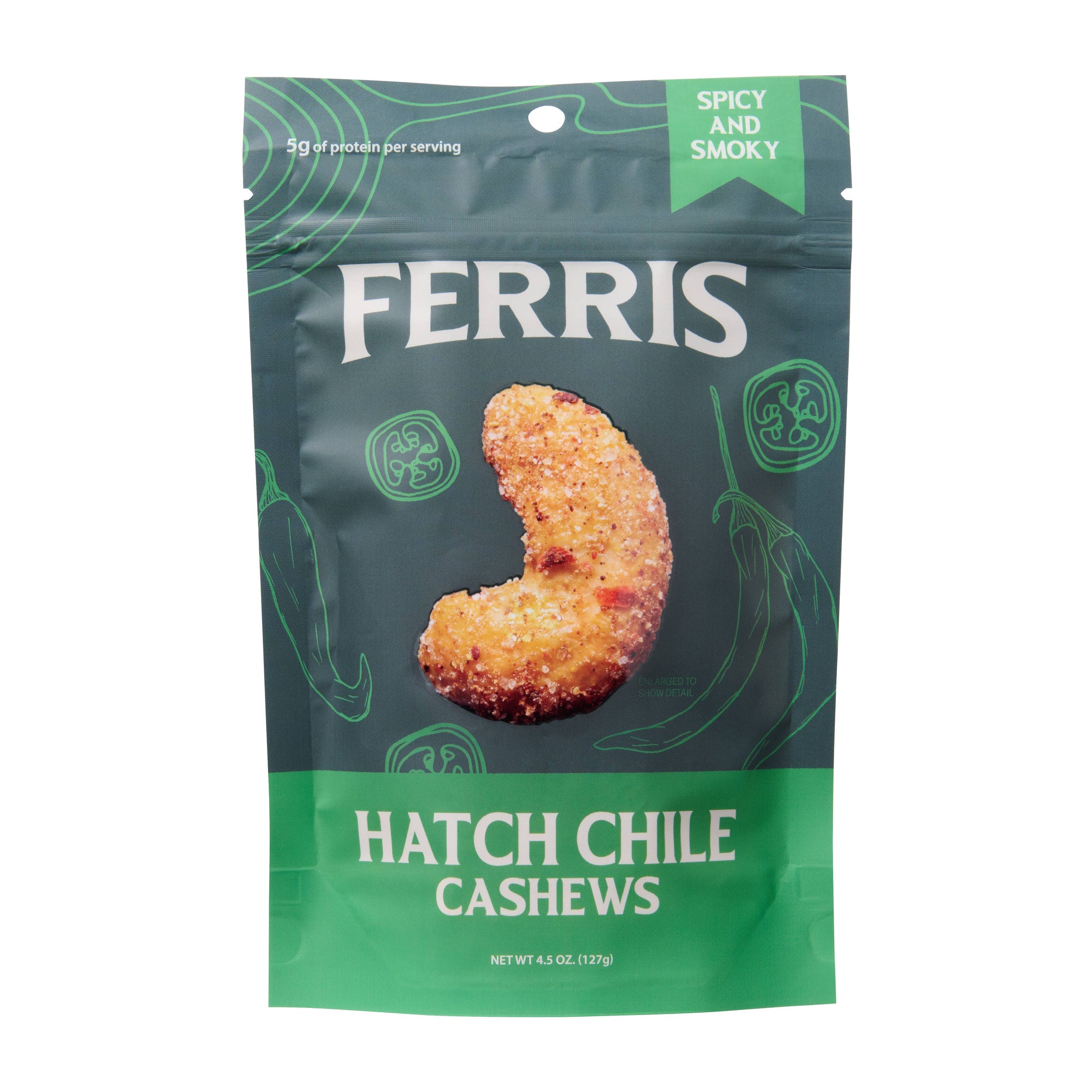 Hatch Chile Cashews 4.5 oz.