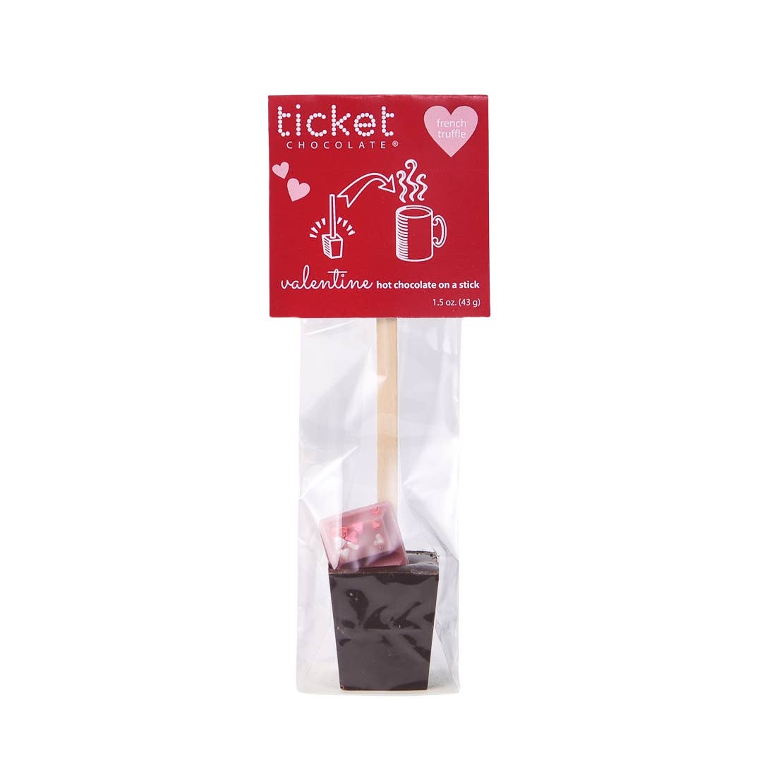 Valentine's Hot Chocolate on a Stick