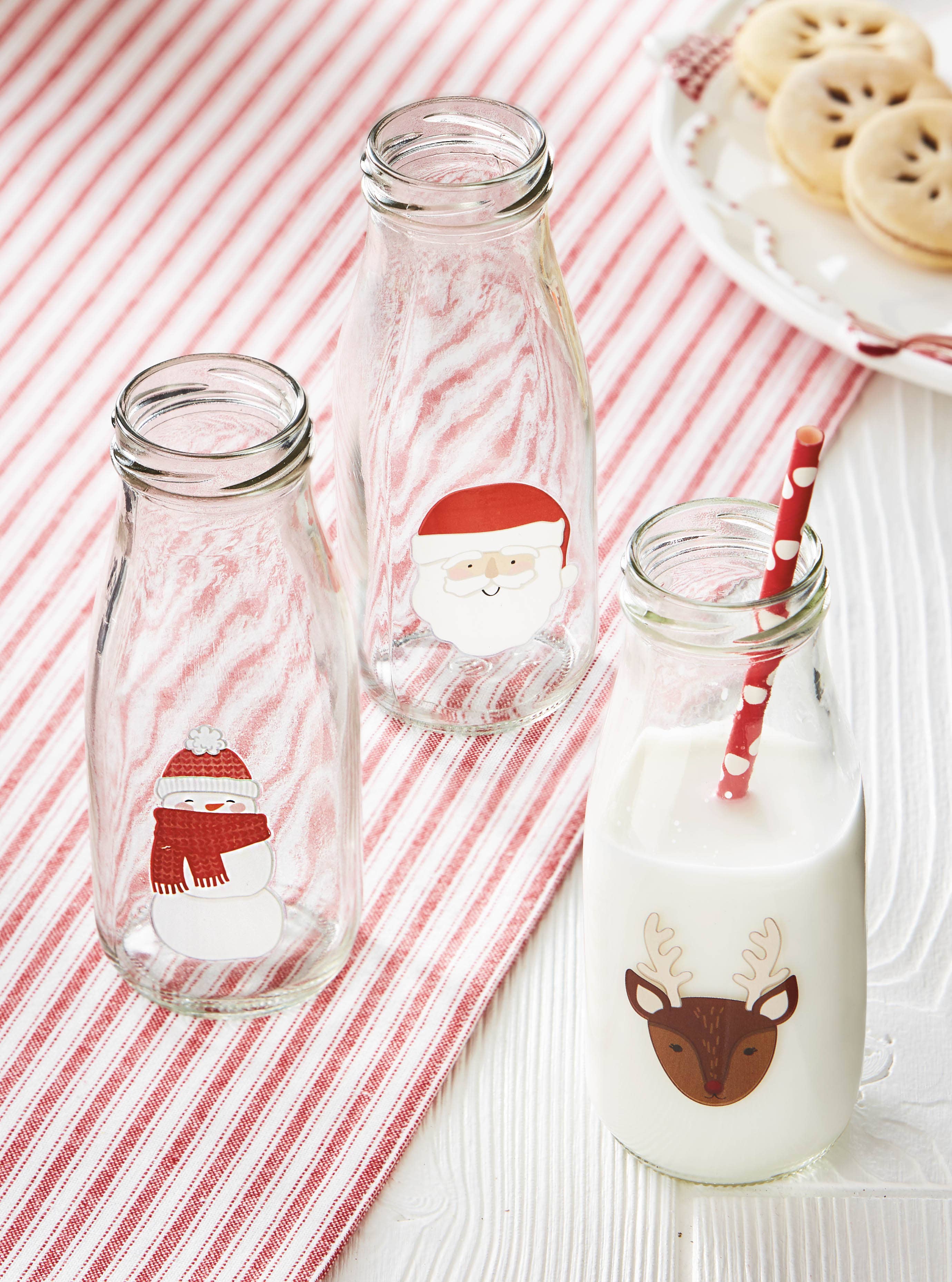 Christmas Santa Milk Bottle