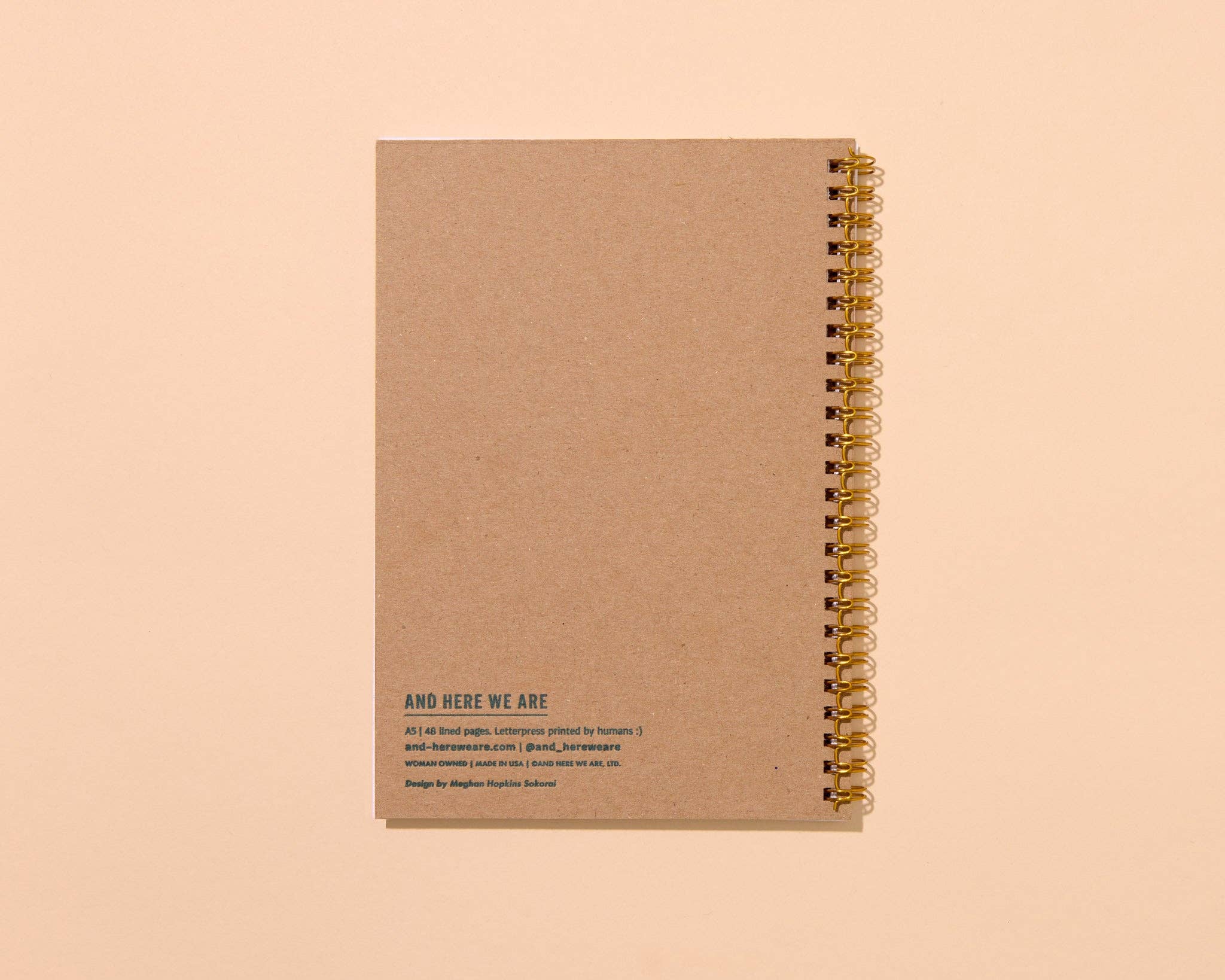 Gingham A5 Spiral Notebook