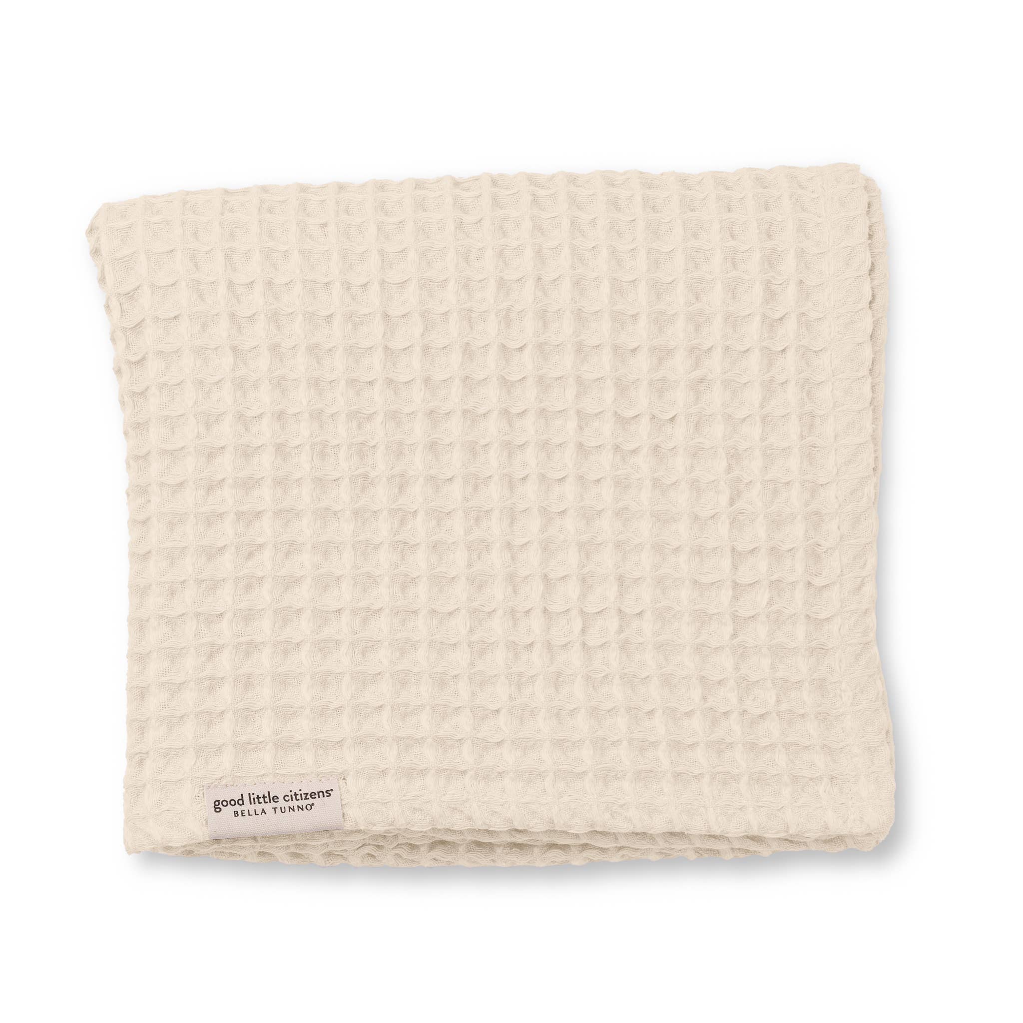 Waffle Baby Blanket Linen - Cream
