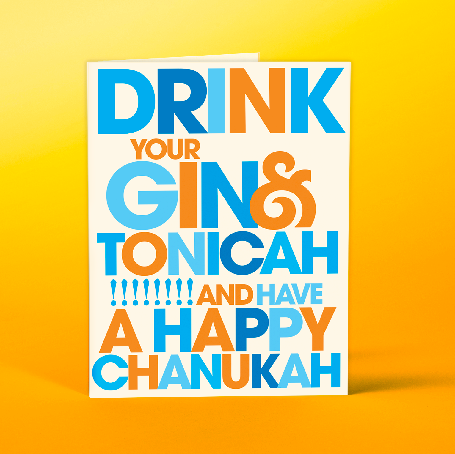 Gin & Tonica Hannukah Card