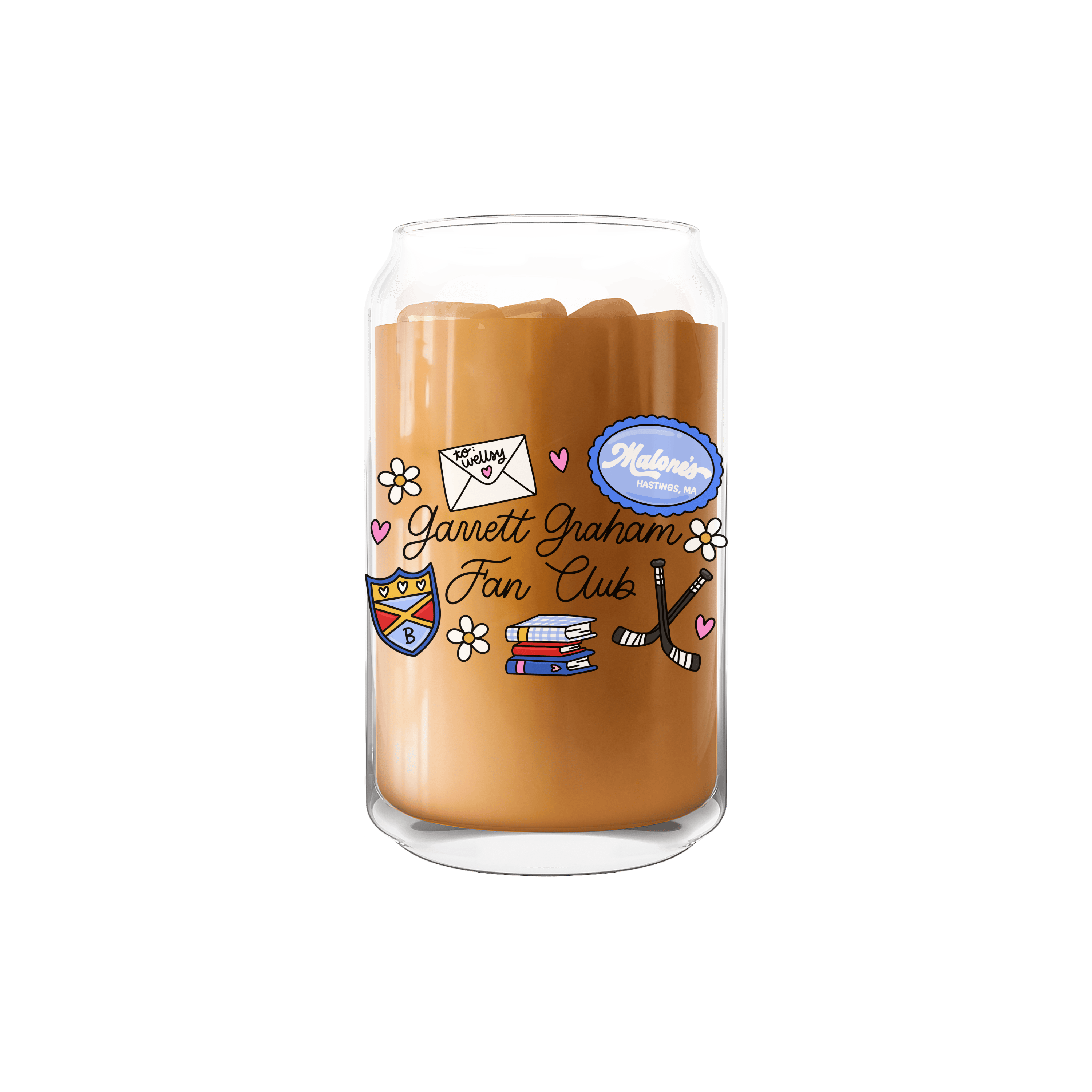 Garrett Graham Fan Club Coffee Glass | Off Campus Inspired 