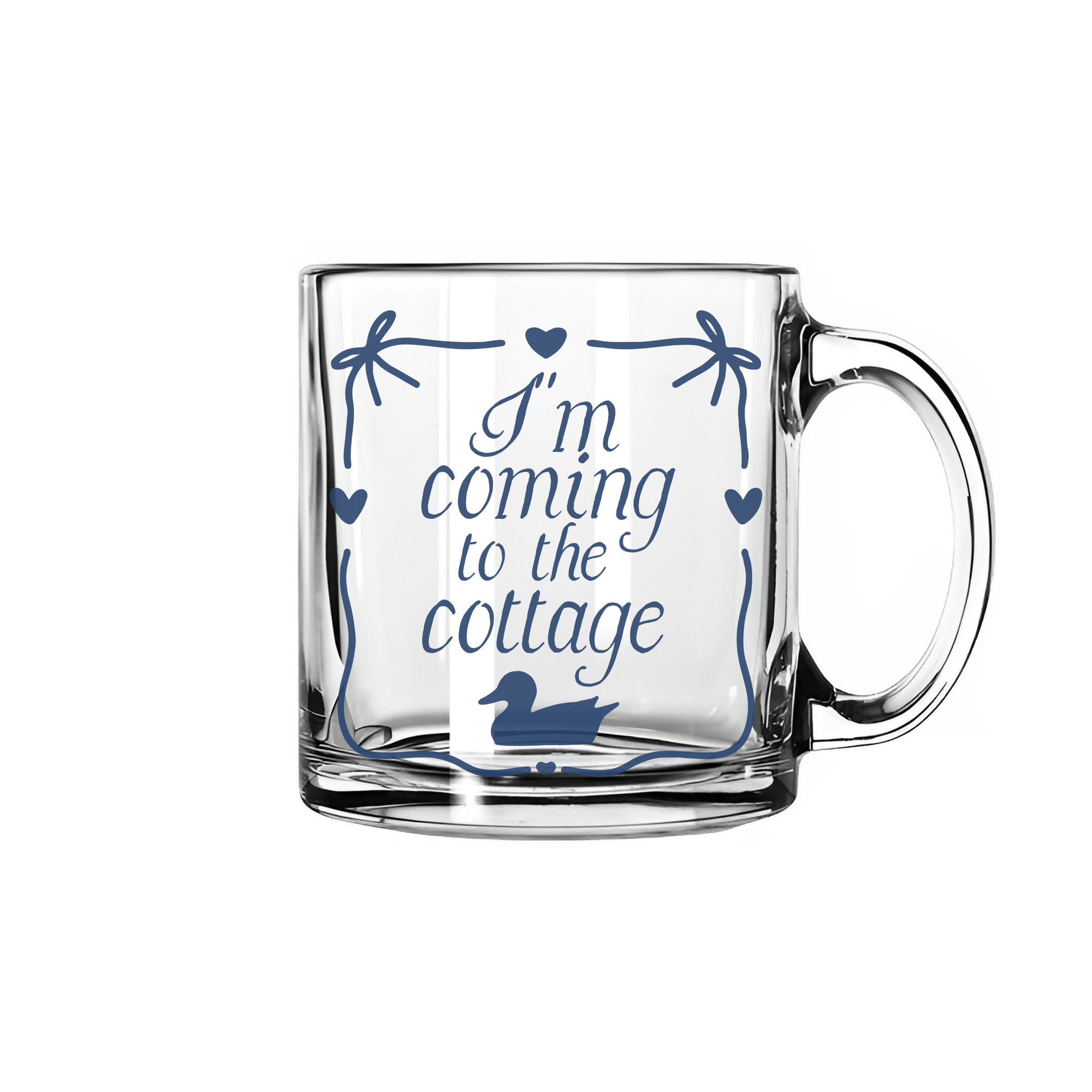 Coming To The Cottage Glass Mug | Heated Rivalry Inspired 