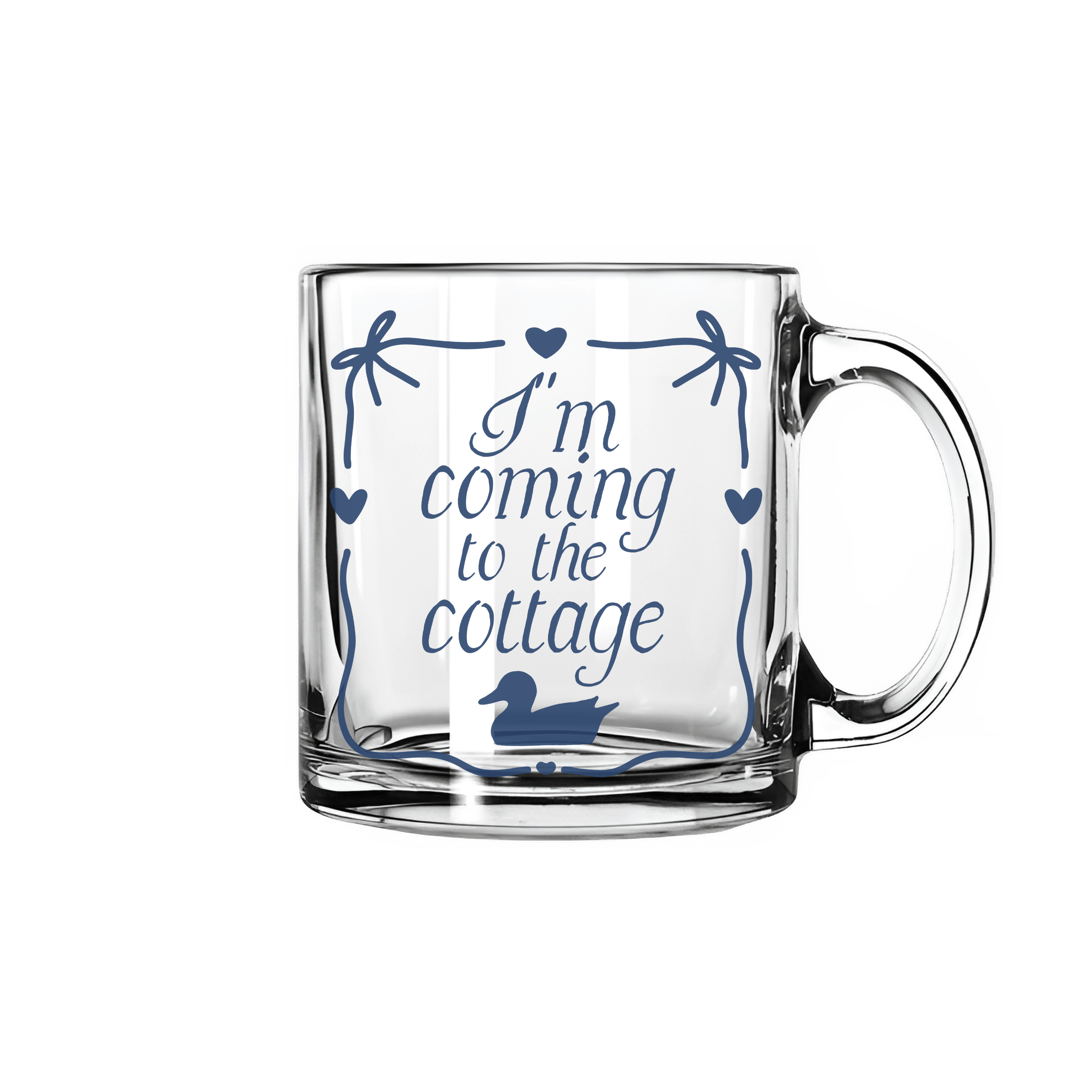 Coming To The Cottage Glass Mug | Heated Rivalry Inspired 