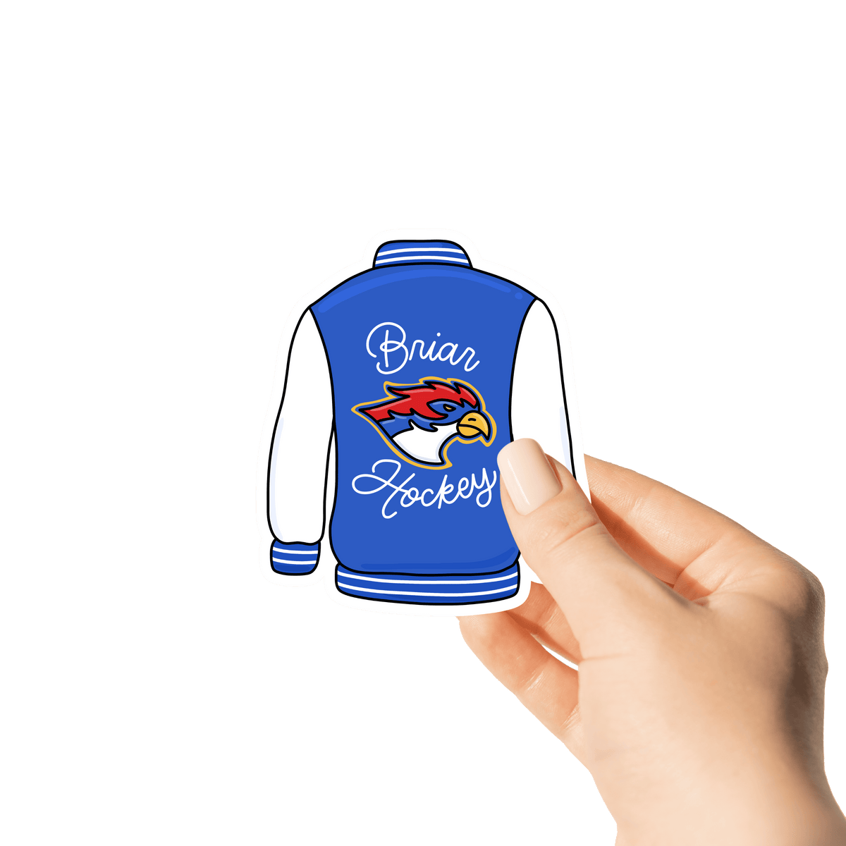 Briar Hockey Letter Jacket Sticker | Off Campus Inspired