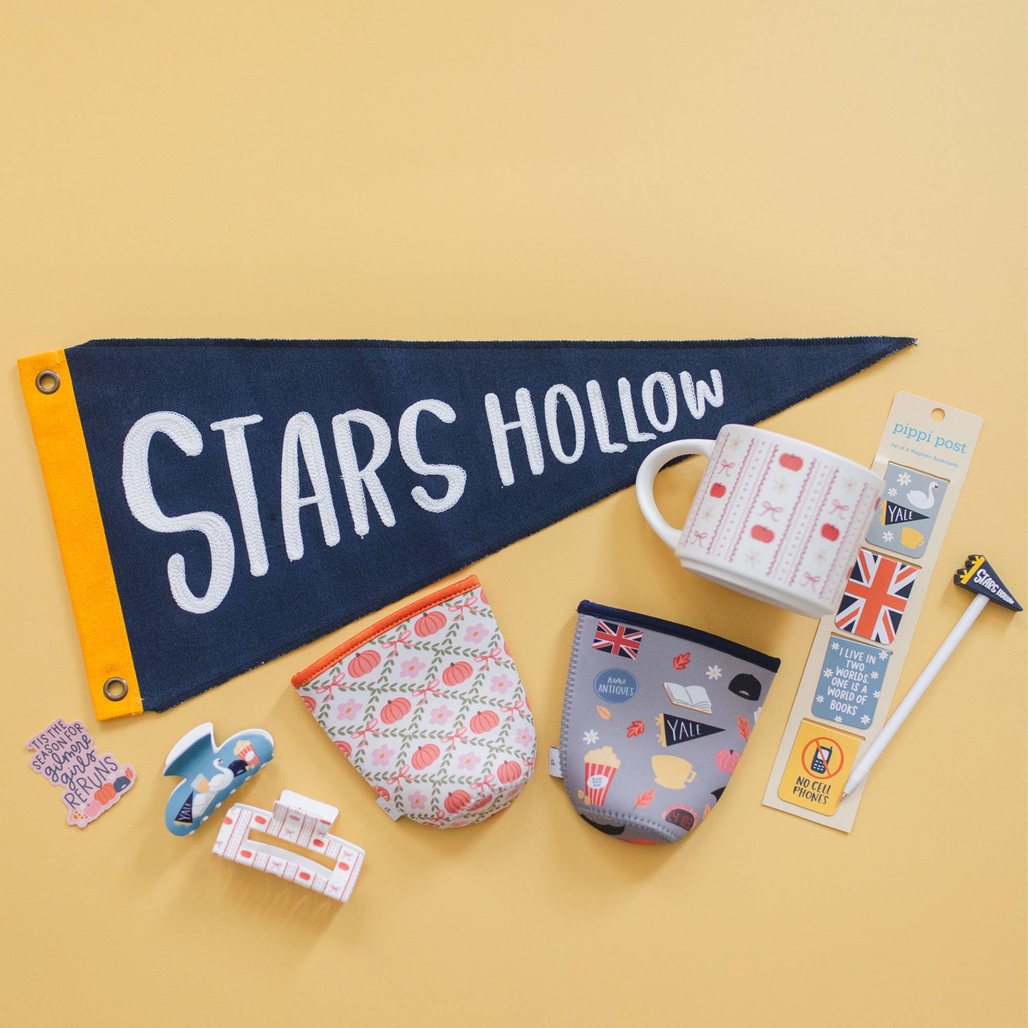 Stars Hollow Pennant Flag Canvas Wall Banner